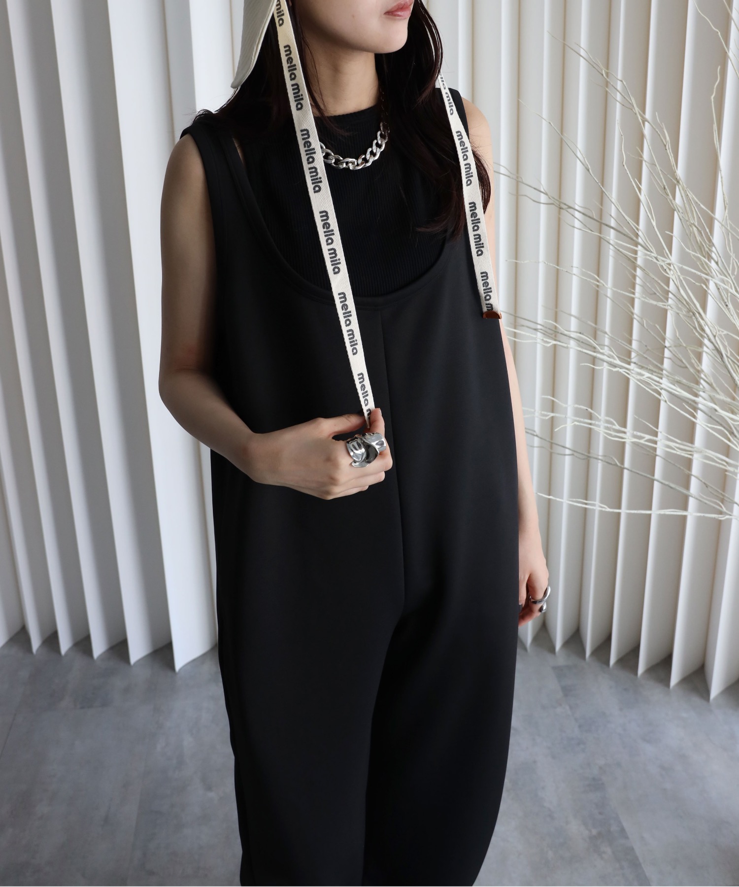 model：164cm. 着用サイズ：FREE