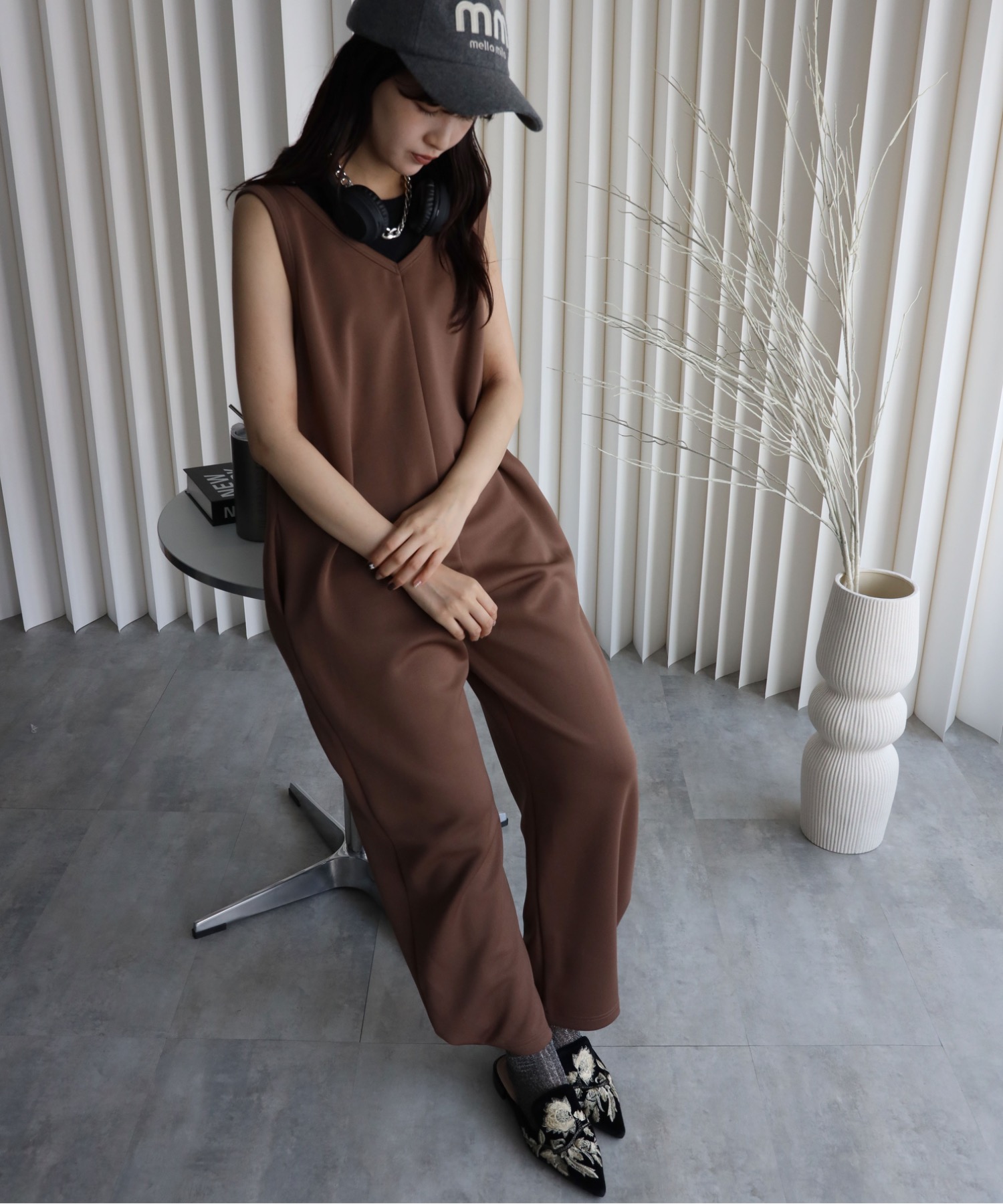 model：164cm. 着用サイズ：FREE