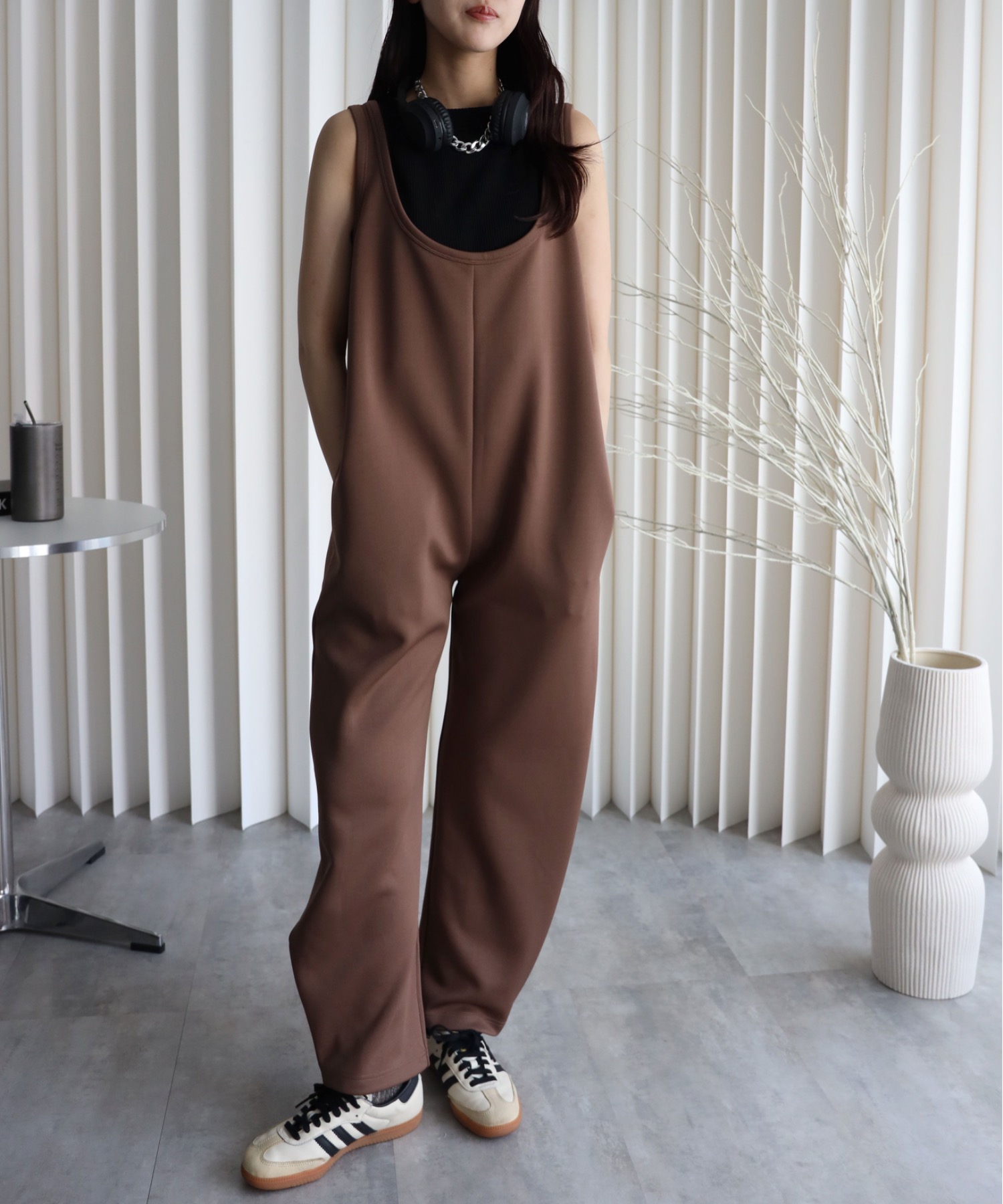model：164cm. 着用サイズ：FREE