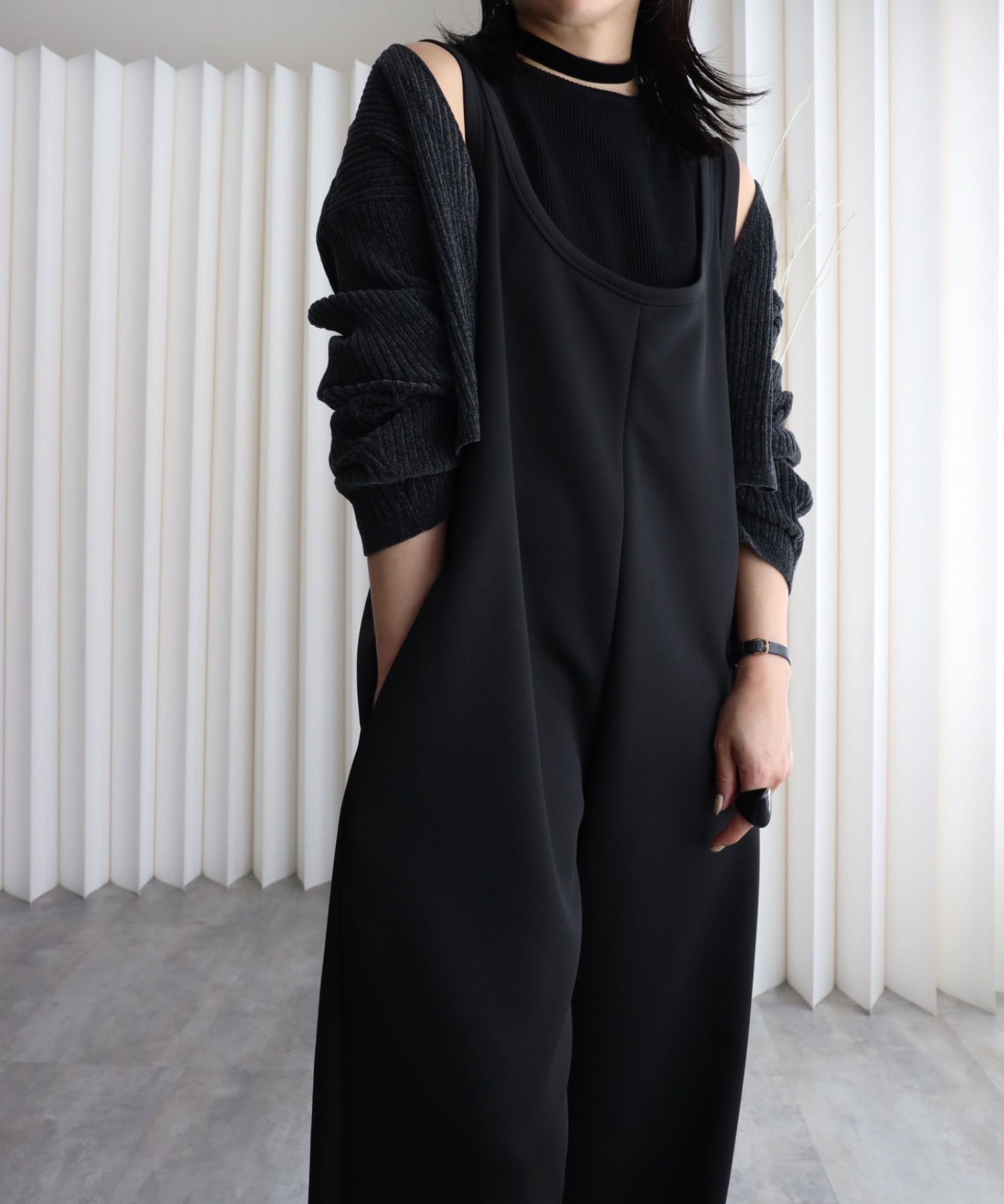 model：155cm. 着用サイズ：FREE