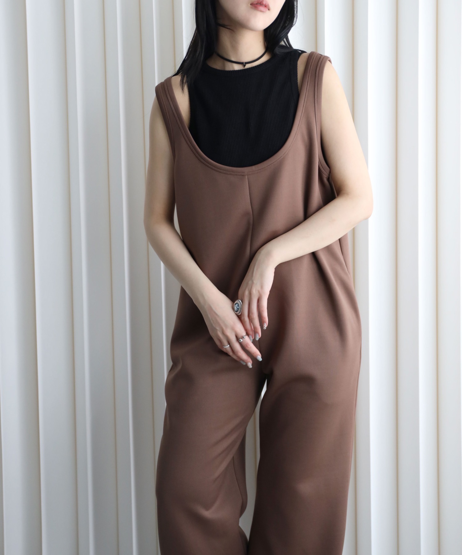 model：164cm. 着用サイズ：FREE