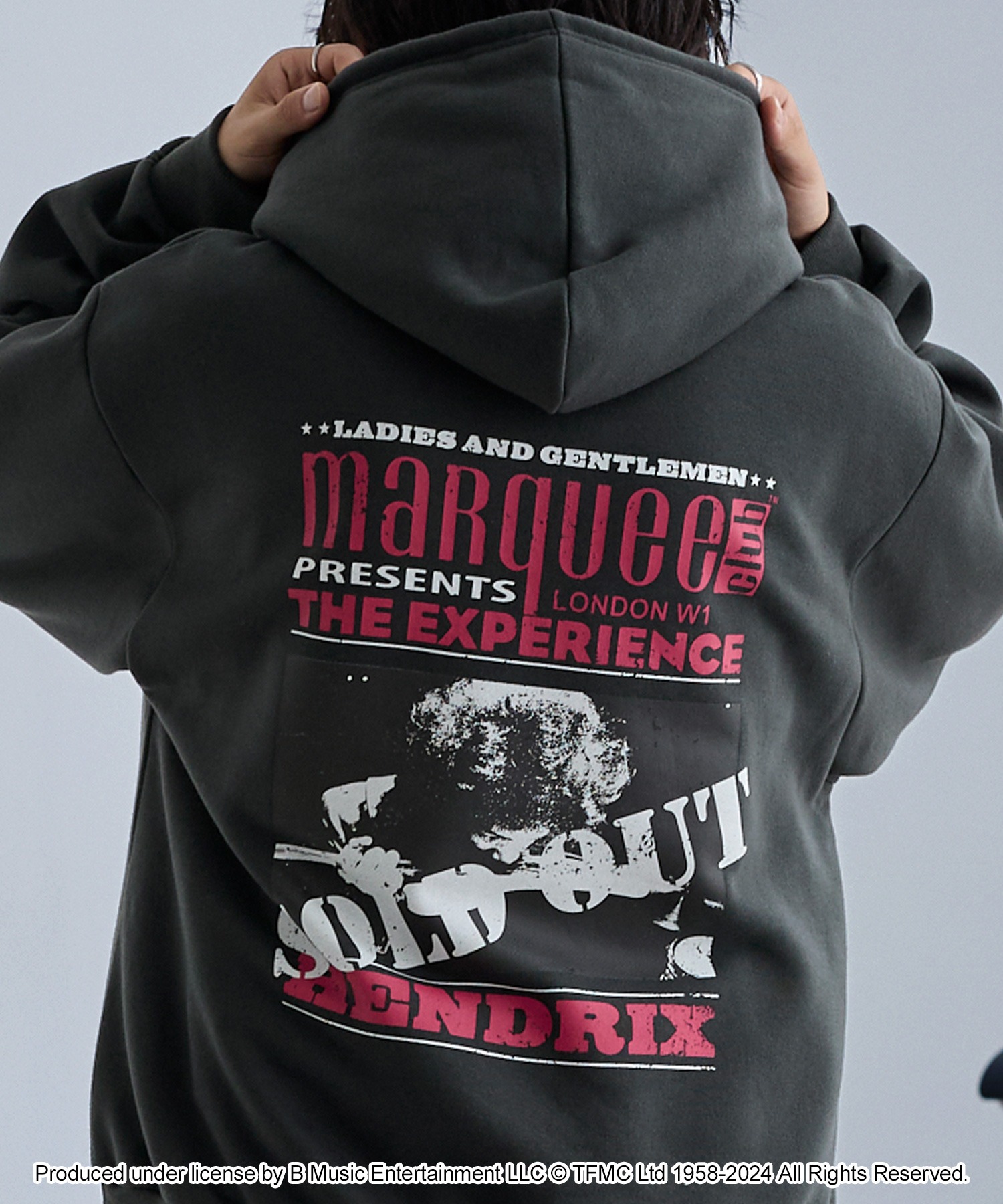 marquee club】別注 ヴィンテージライクバンドバックプリント