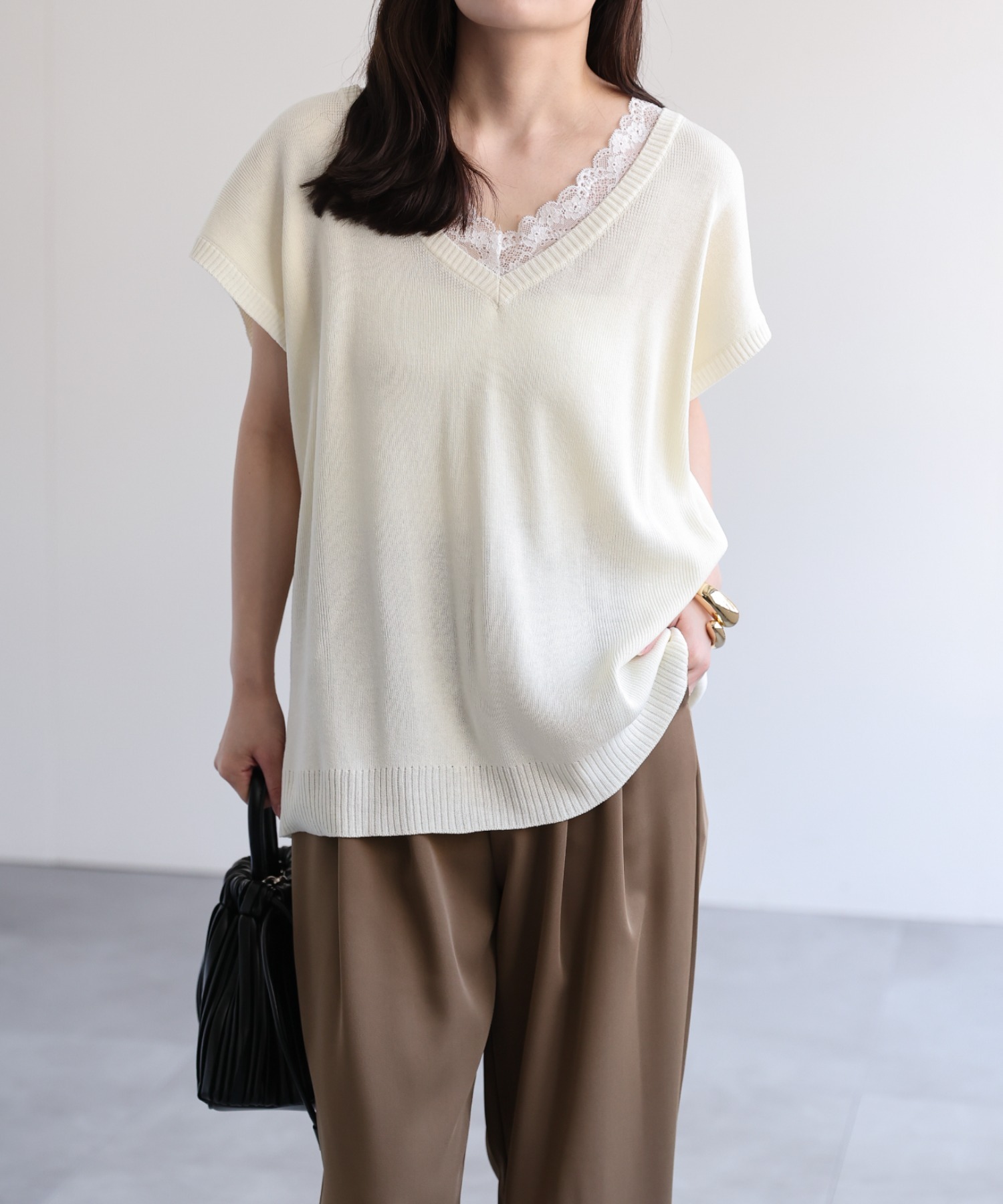 model：156cm 着用サイズ：FREE