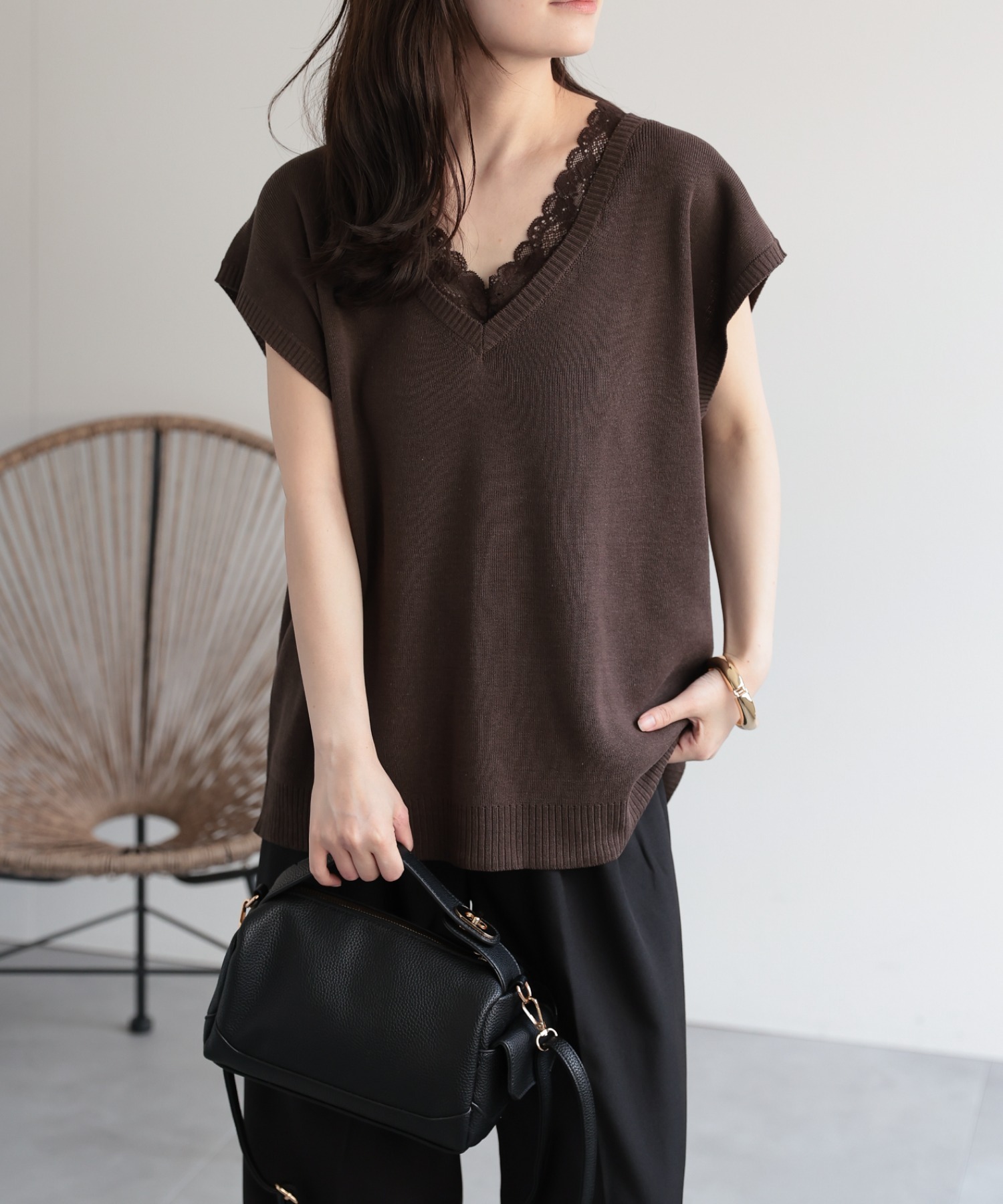 model：156cm 着用サイズ：FREE