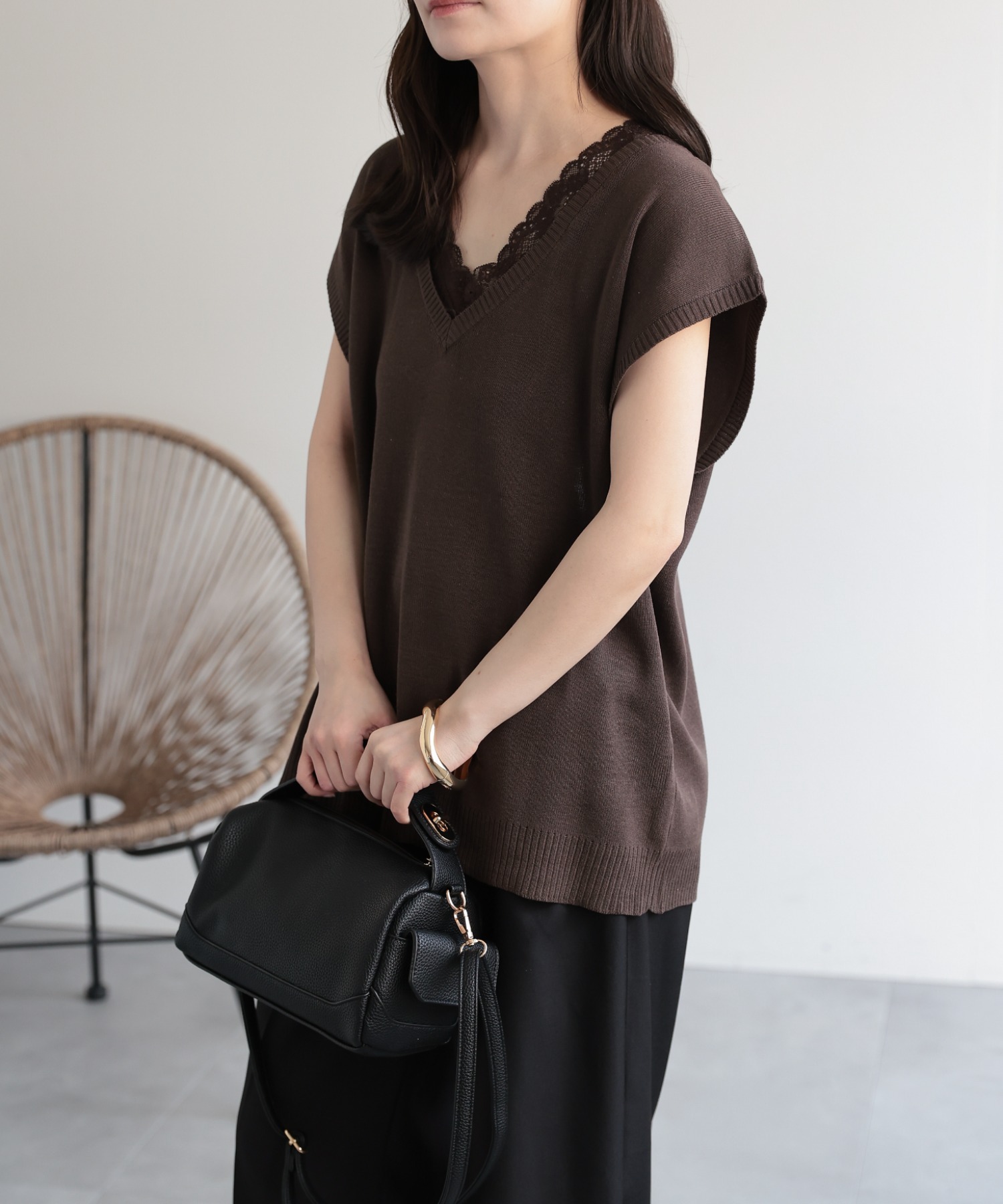 model：156cm 着用サイズ：FREE