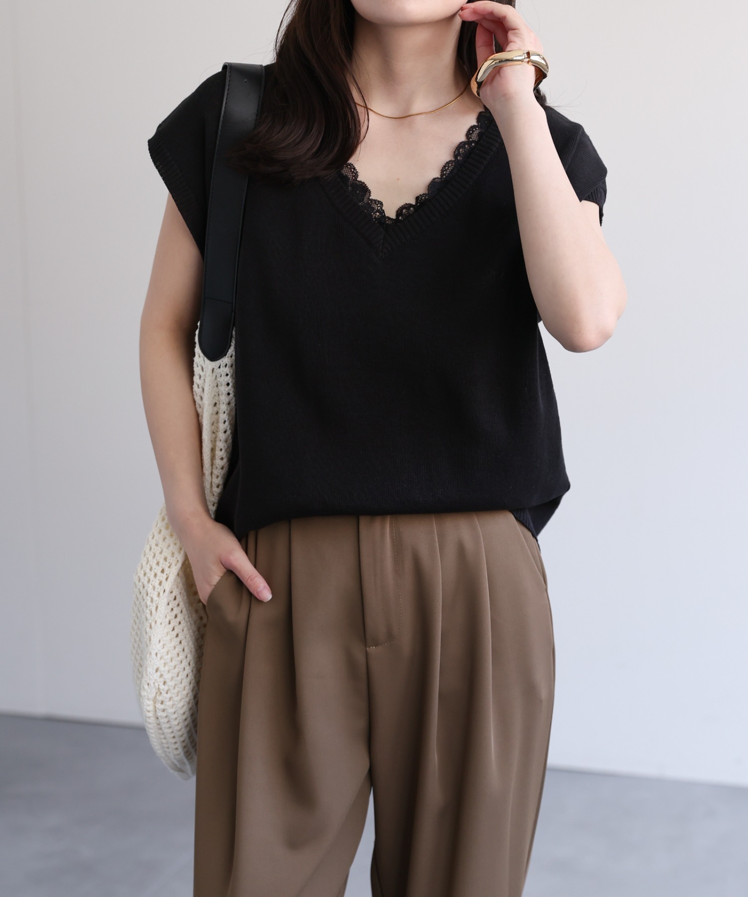 model：156cm 着用サイズ：FREE