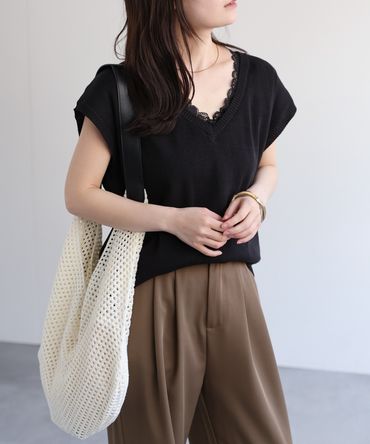 model：156cm 着用サイズ：FREE
