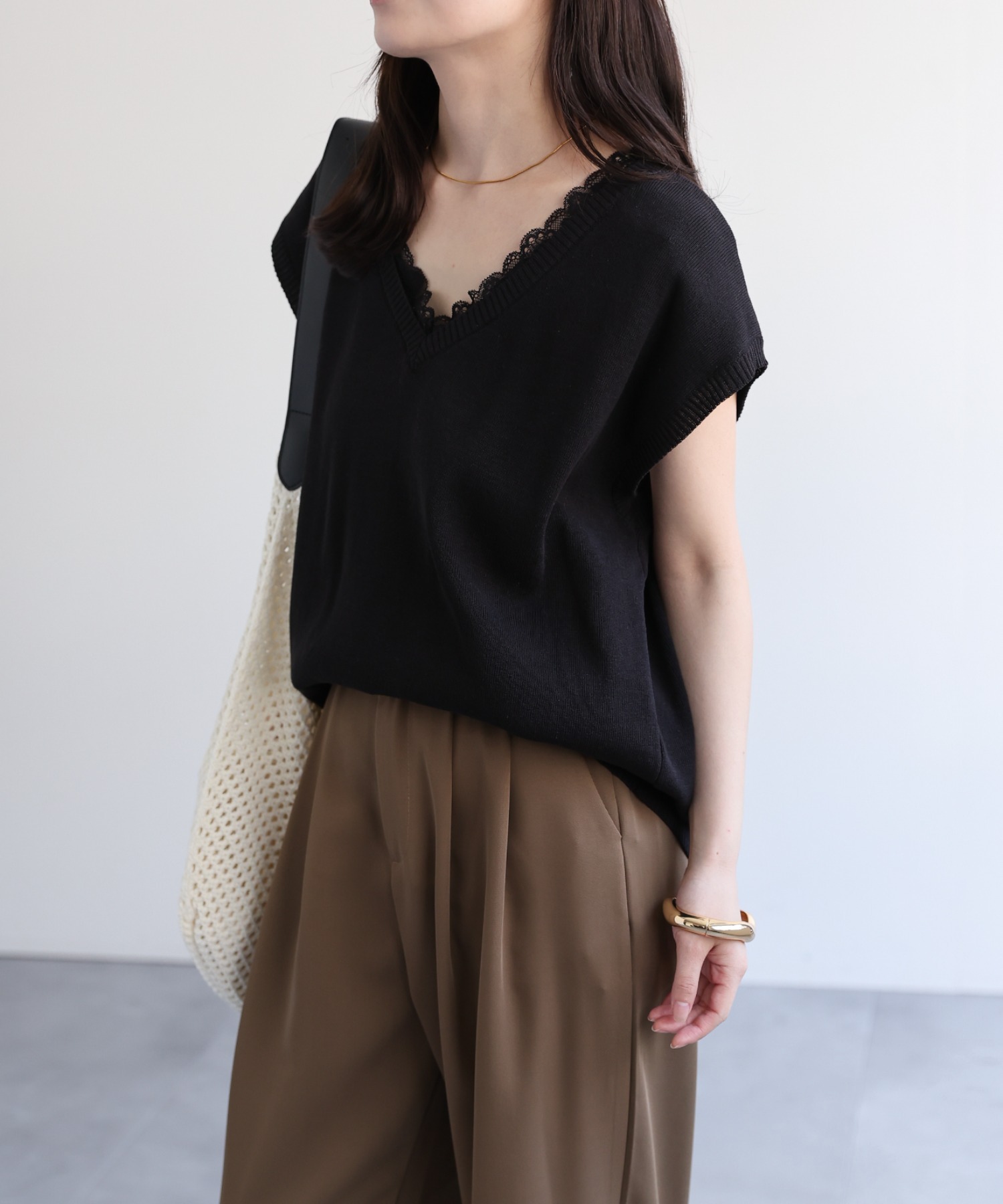 model：156cm 着用サイズ：FREE