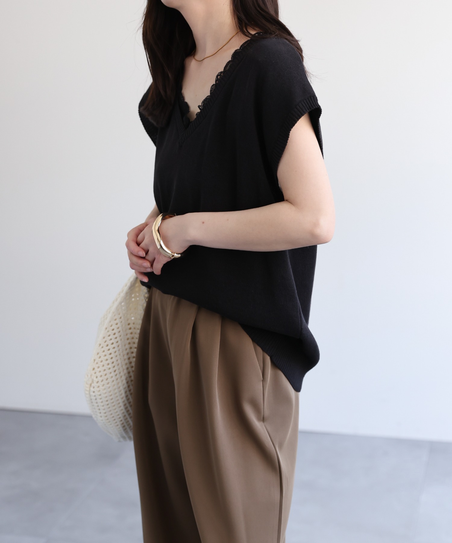 model：156cm 着用サイズ：FREE
