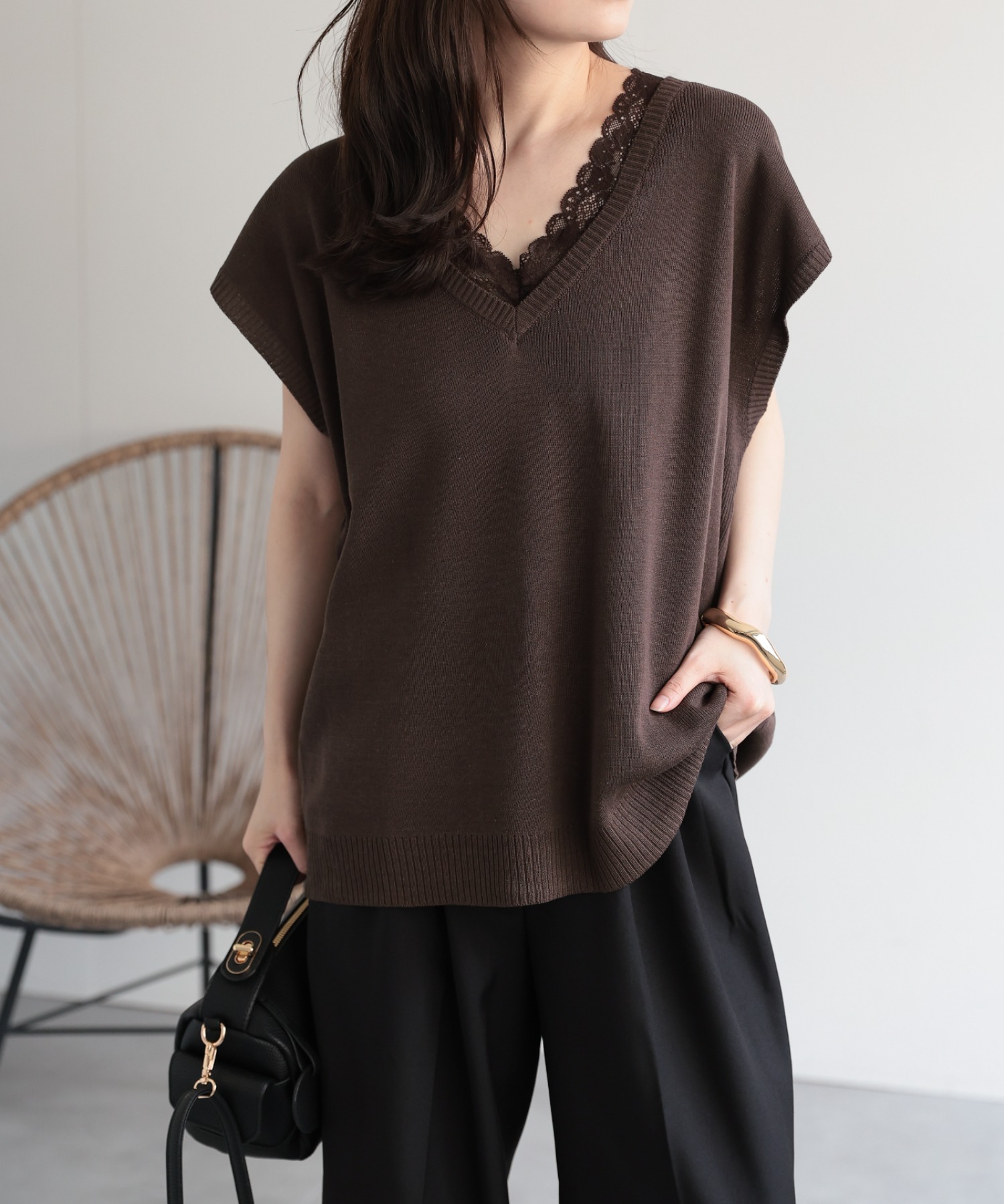 model：156cm 着用サイズ：FREE
