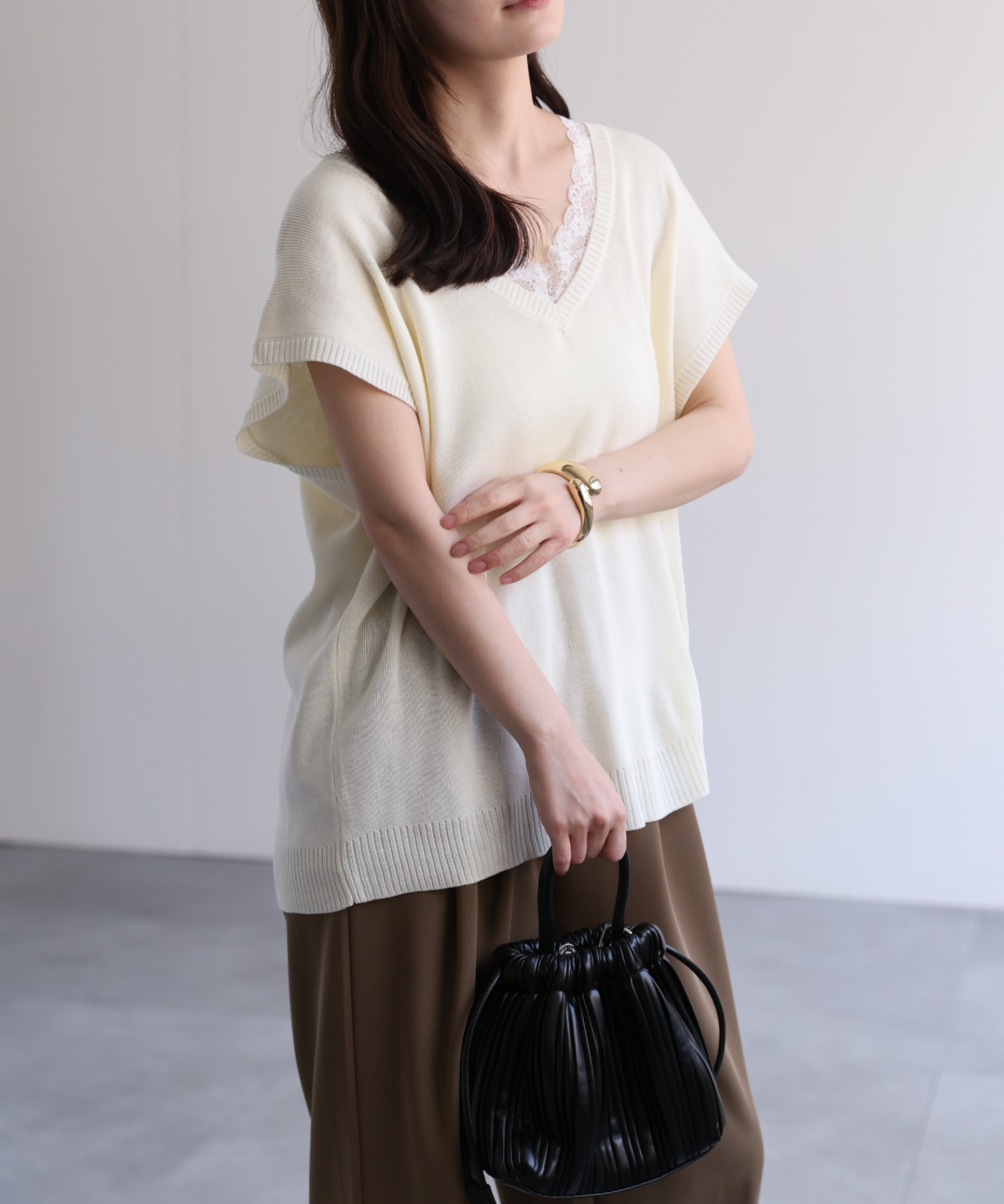 model：156cm 着用サイズ：FREE