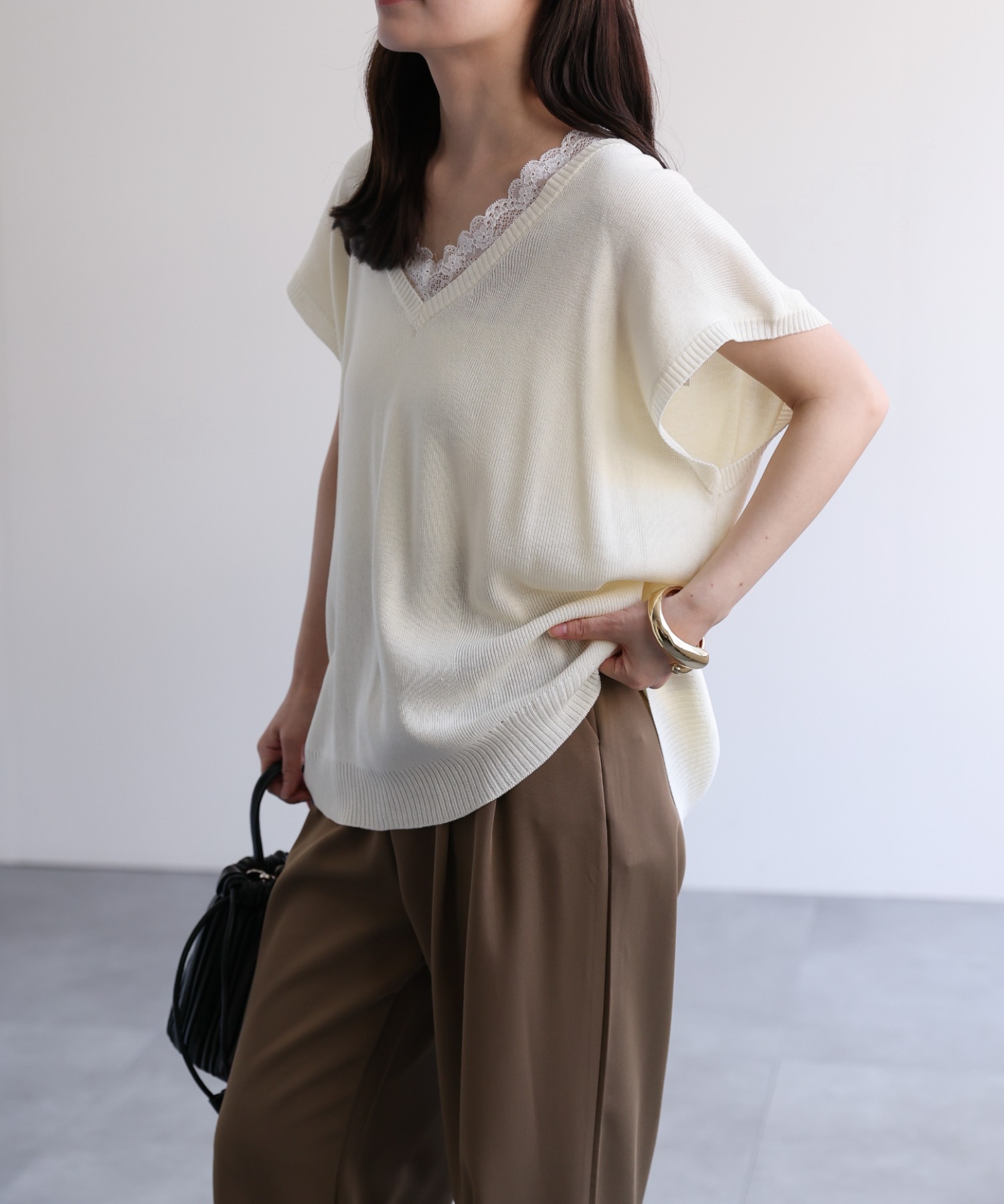 model：156cm 着用サイズ：FREE