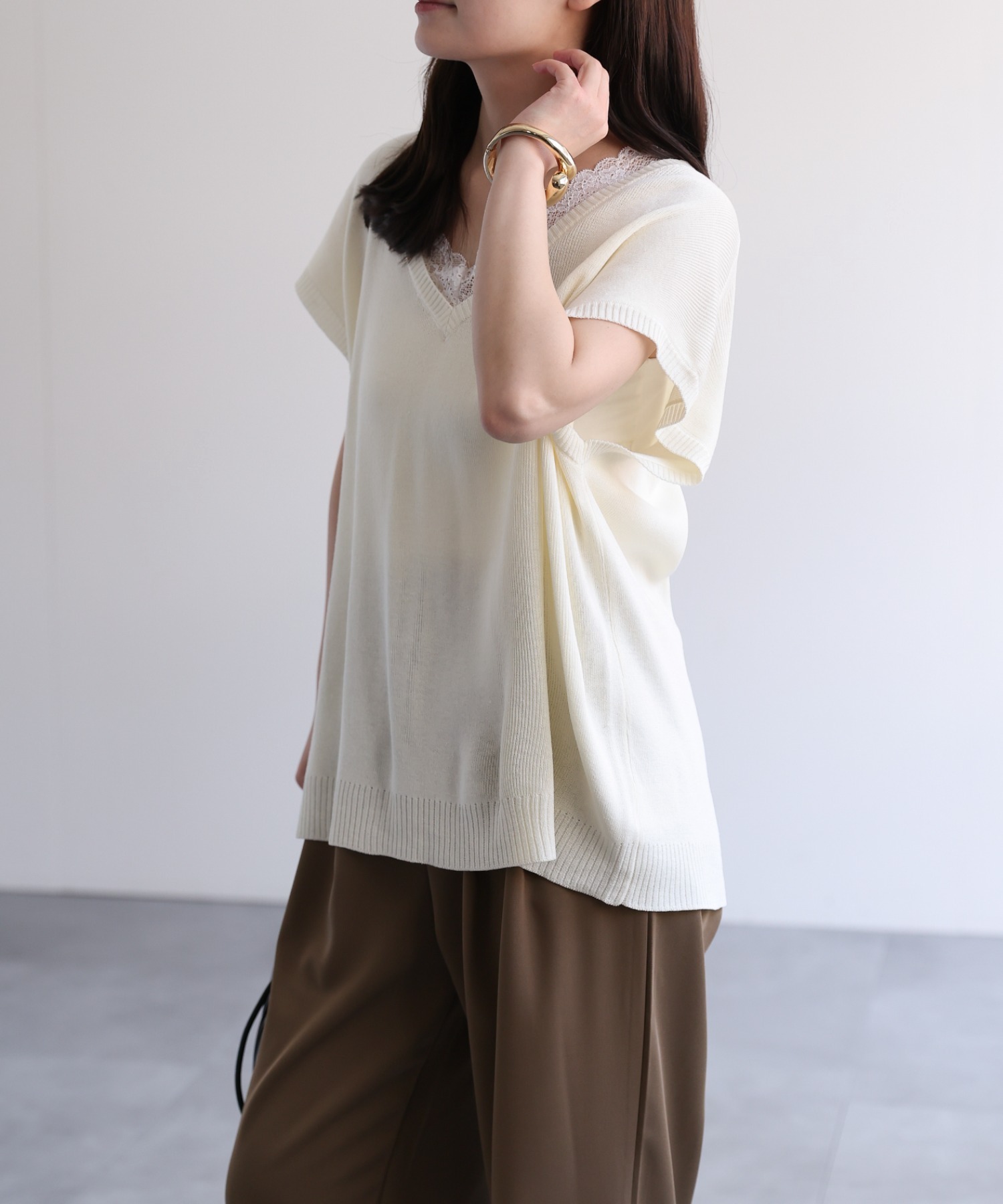 model：156cm 着用サイズ：FREE