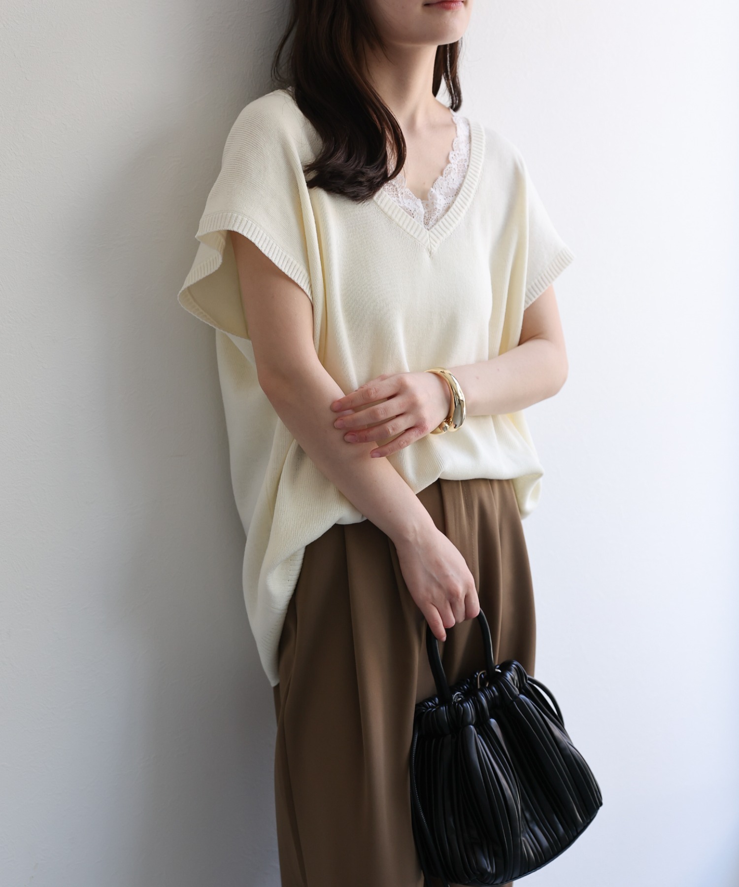 model：156cm 着用サイズ：FREE