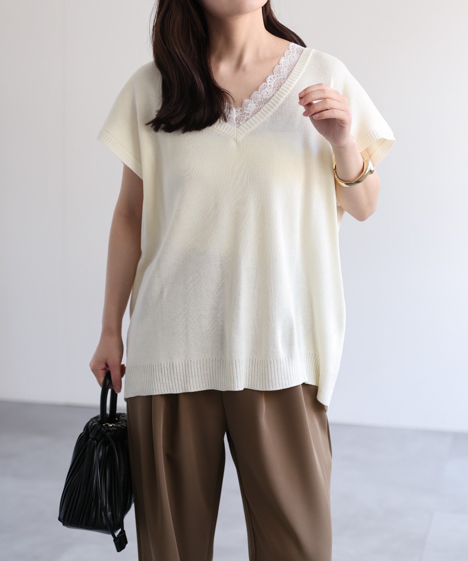model：156cm 着用サイズ：FREE