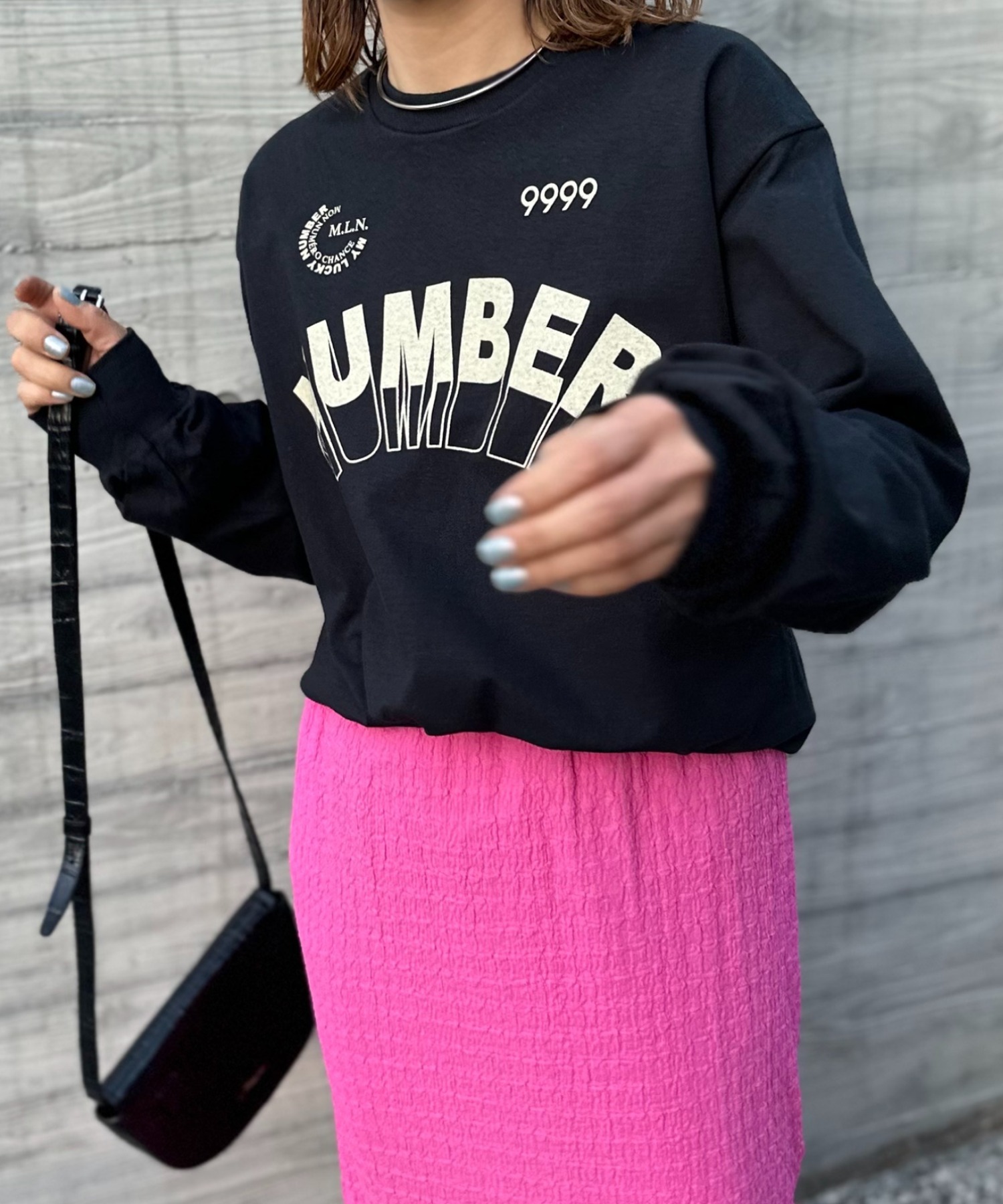 ブラック
model:154cm 着用サイズ:Mサイズ