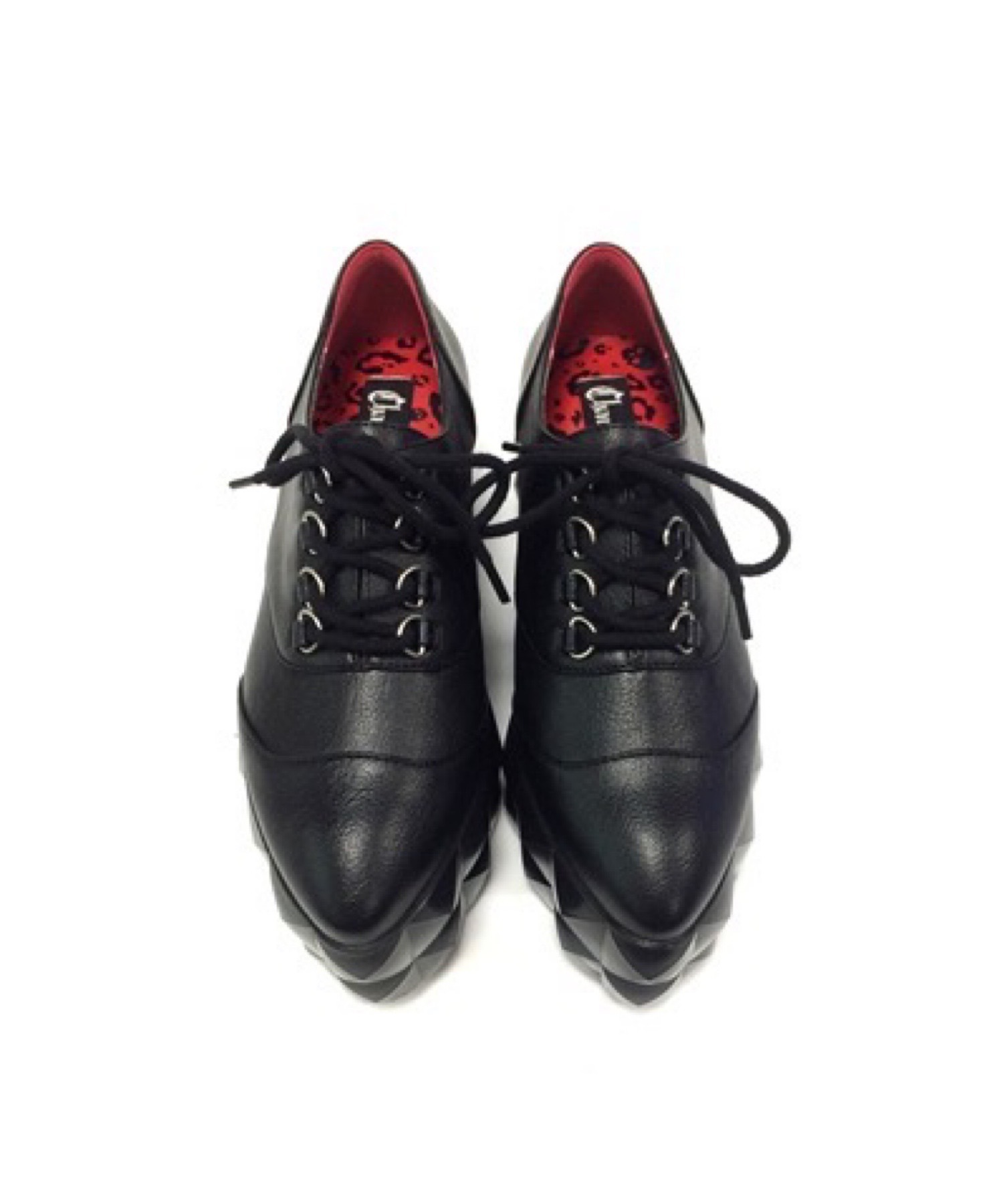 幾何学ソール 厚底レースアップシューズ Charla Tedrick│Jeffrey