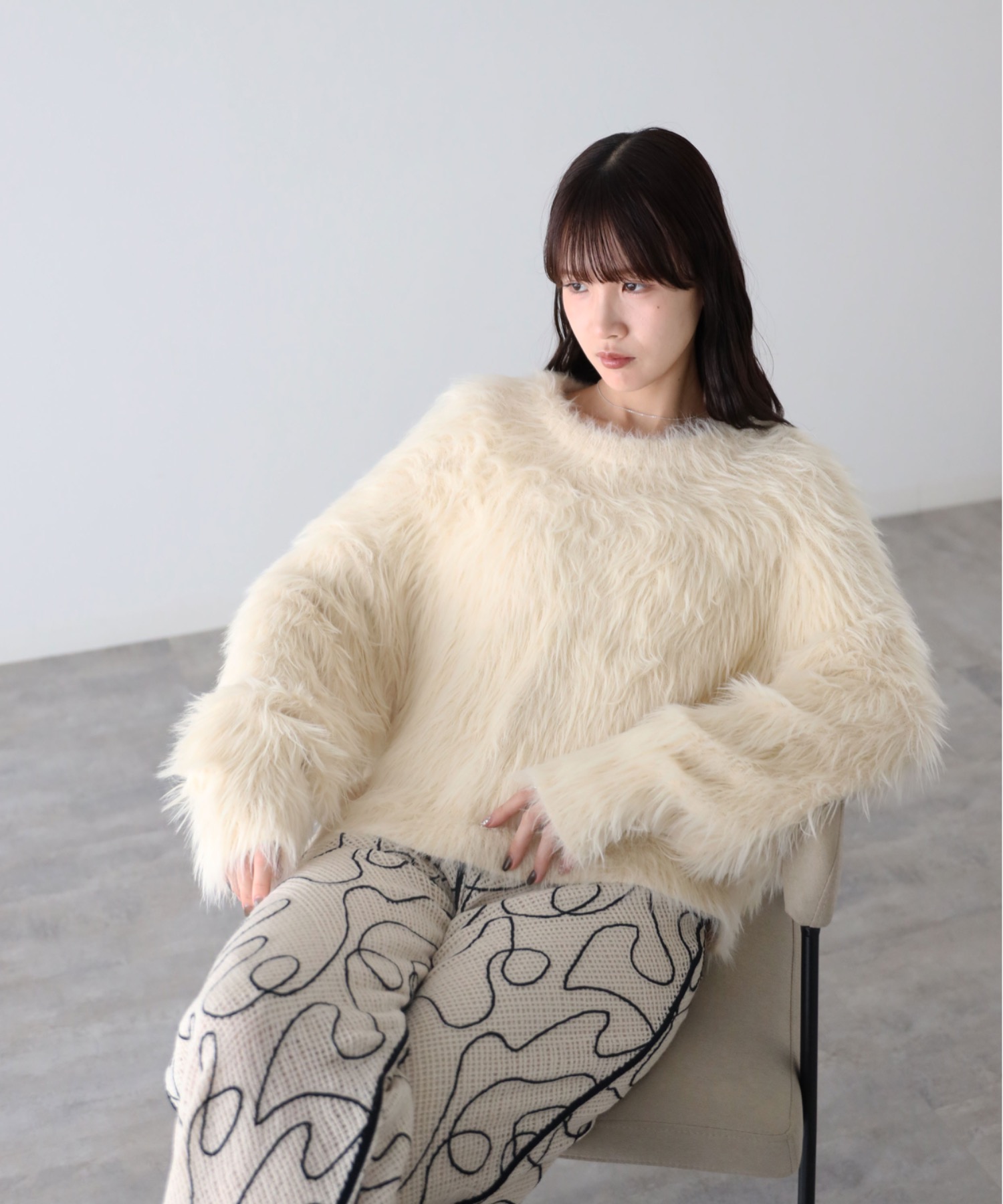 model：164cm. 着用サイズ：FREE