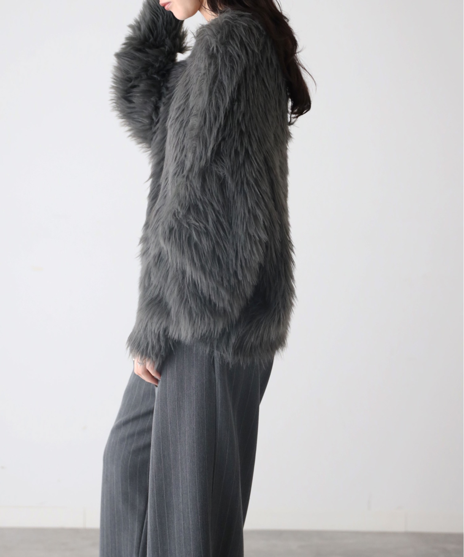 model：164cm. 着用サイズ：FREE