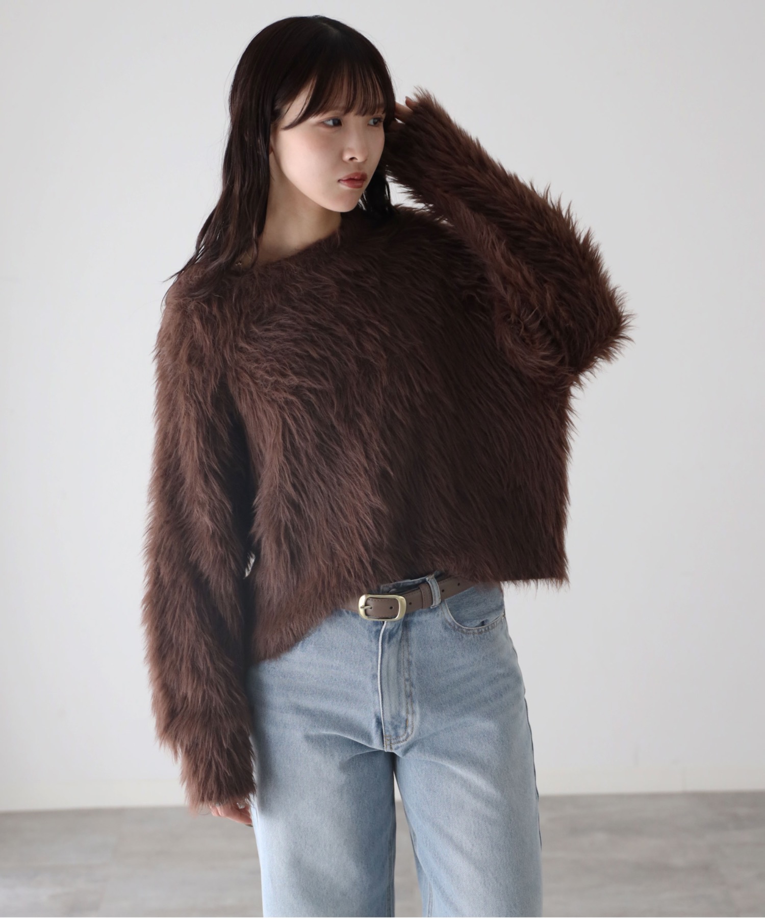 model：164cm. 着用サイズ：FREE