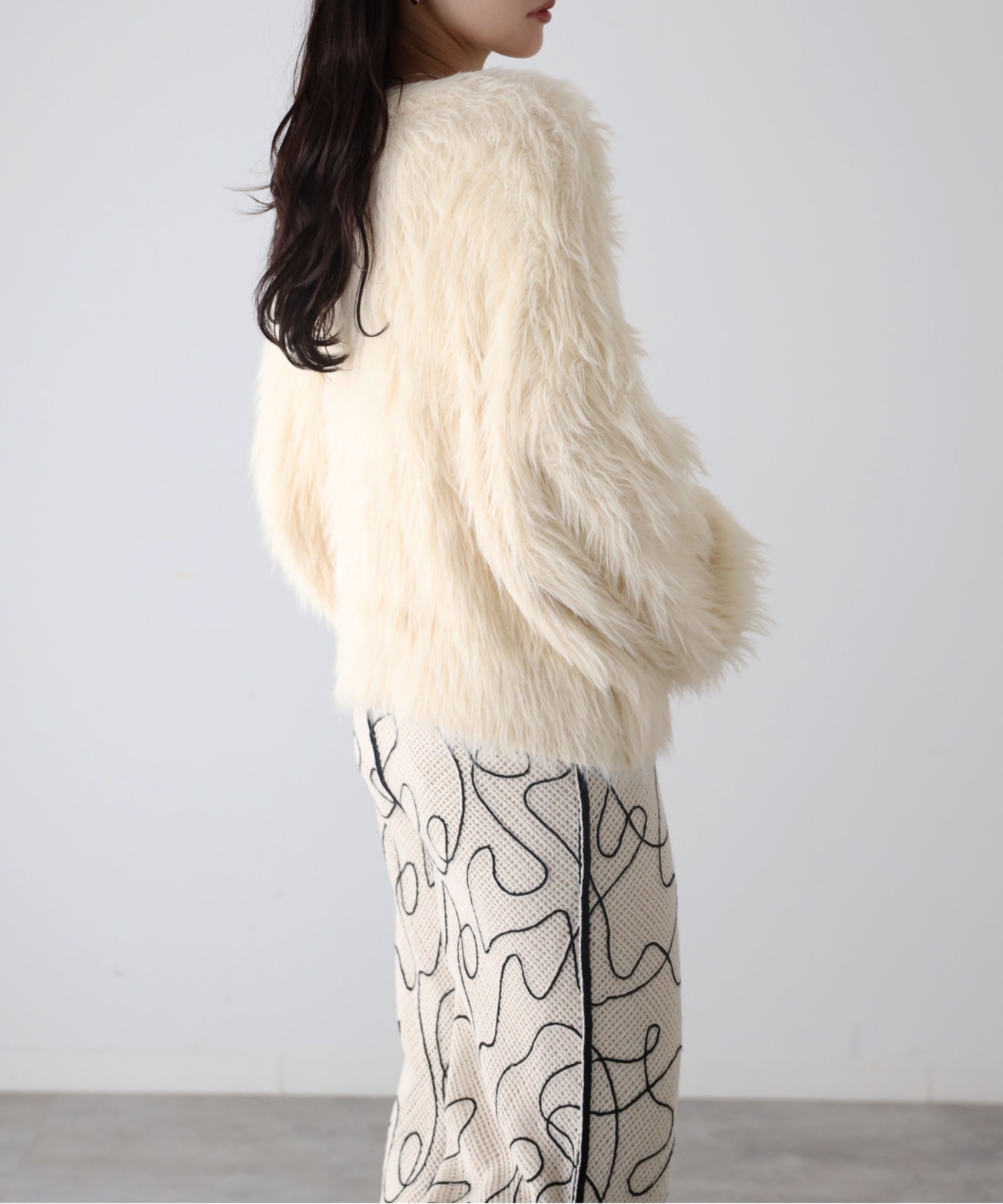 model：164cm. 着用サイズ：FREE