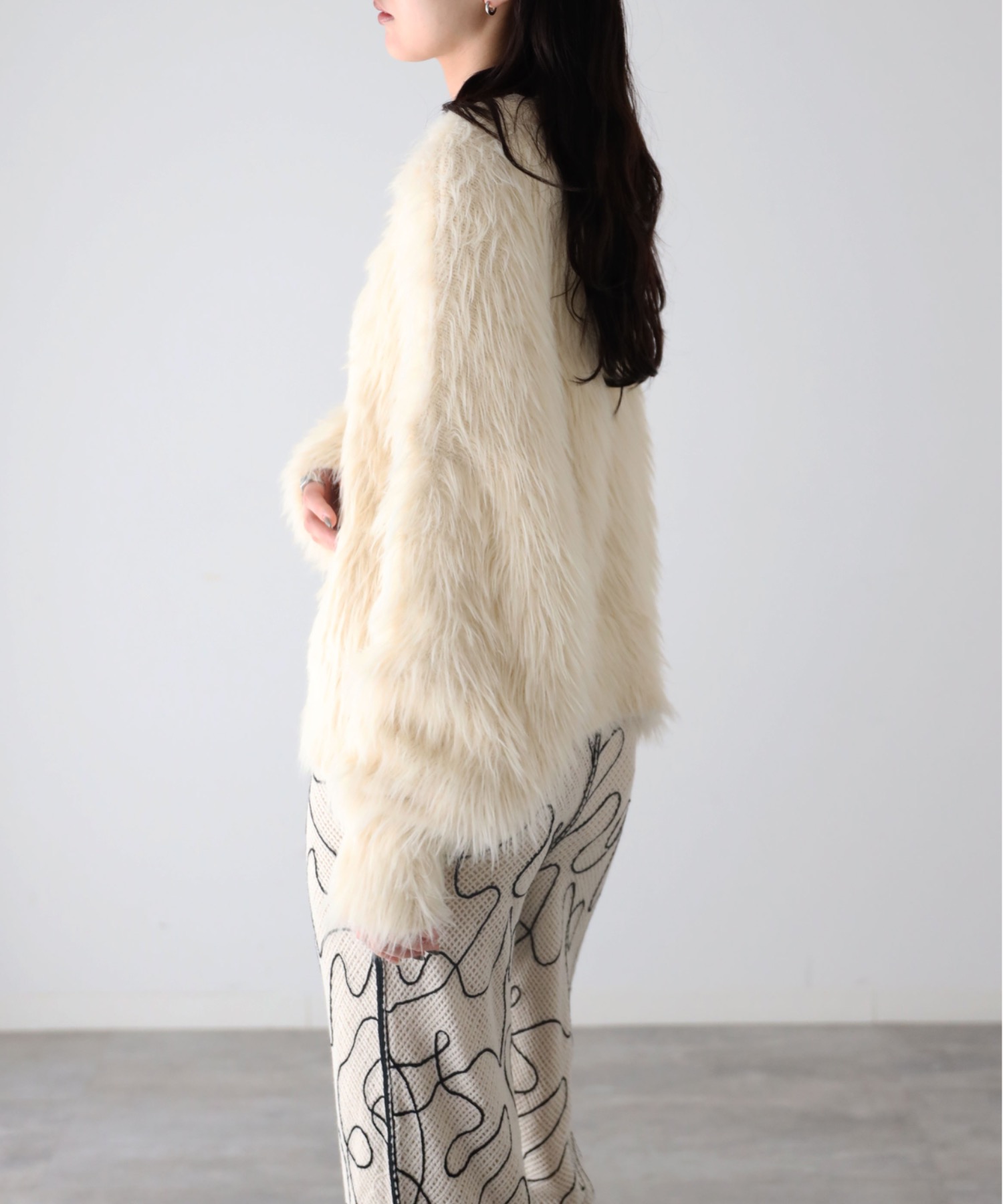 model：164cm. 着用サイズ：FREE