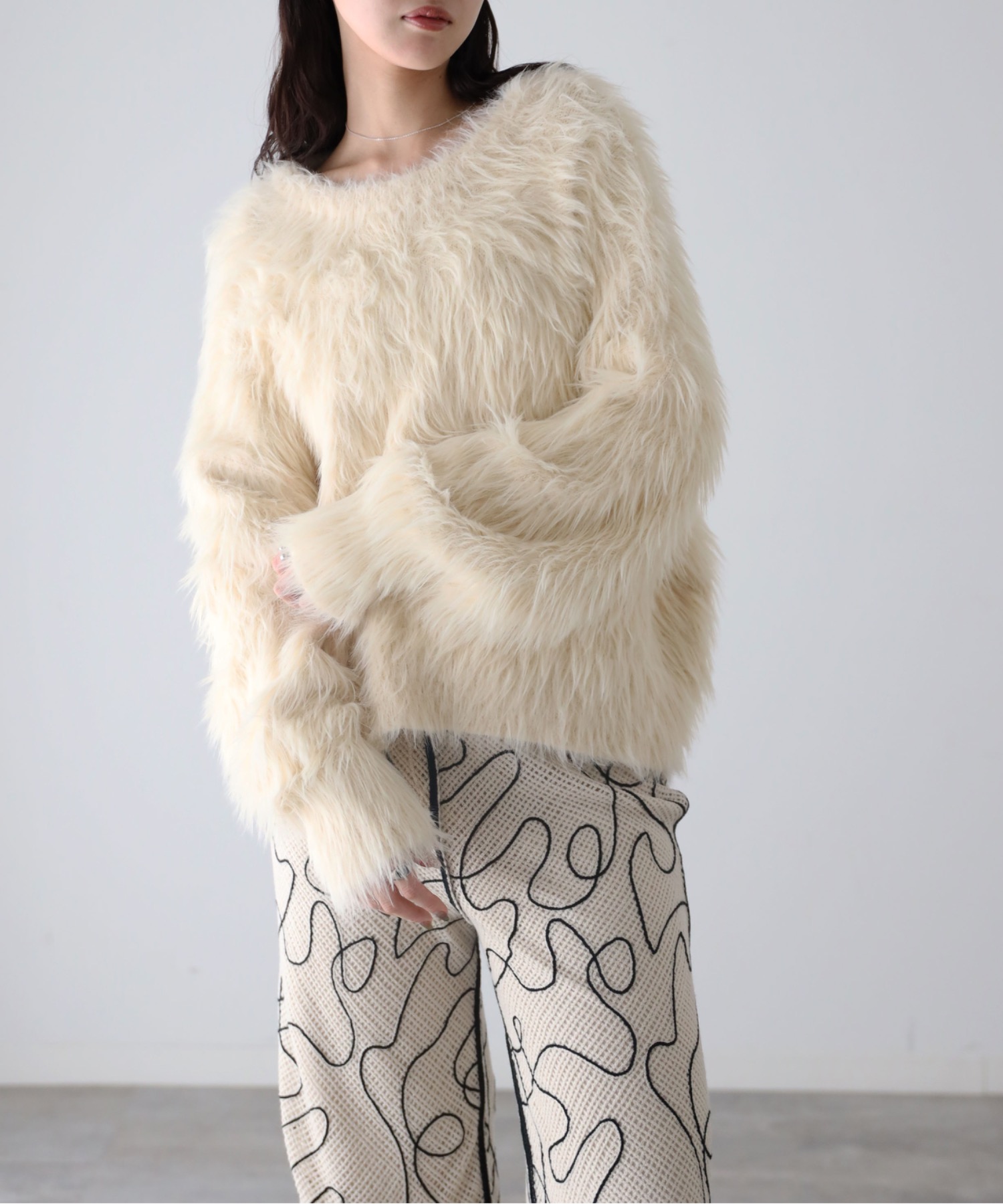 model：164cm. 着用サイズ：FREE