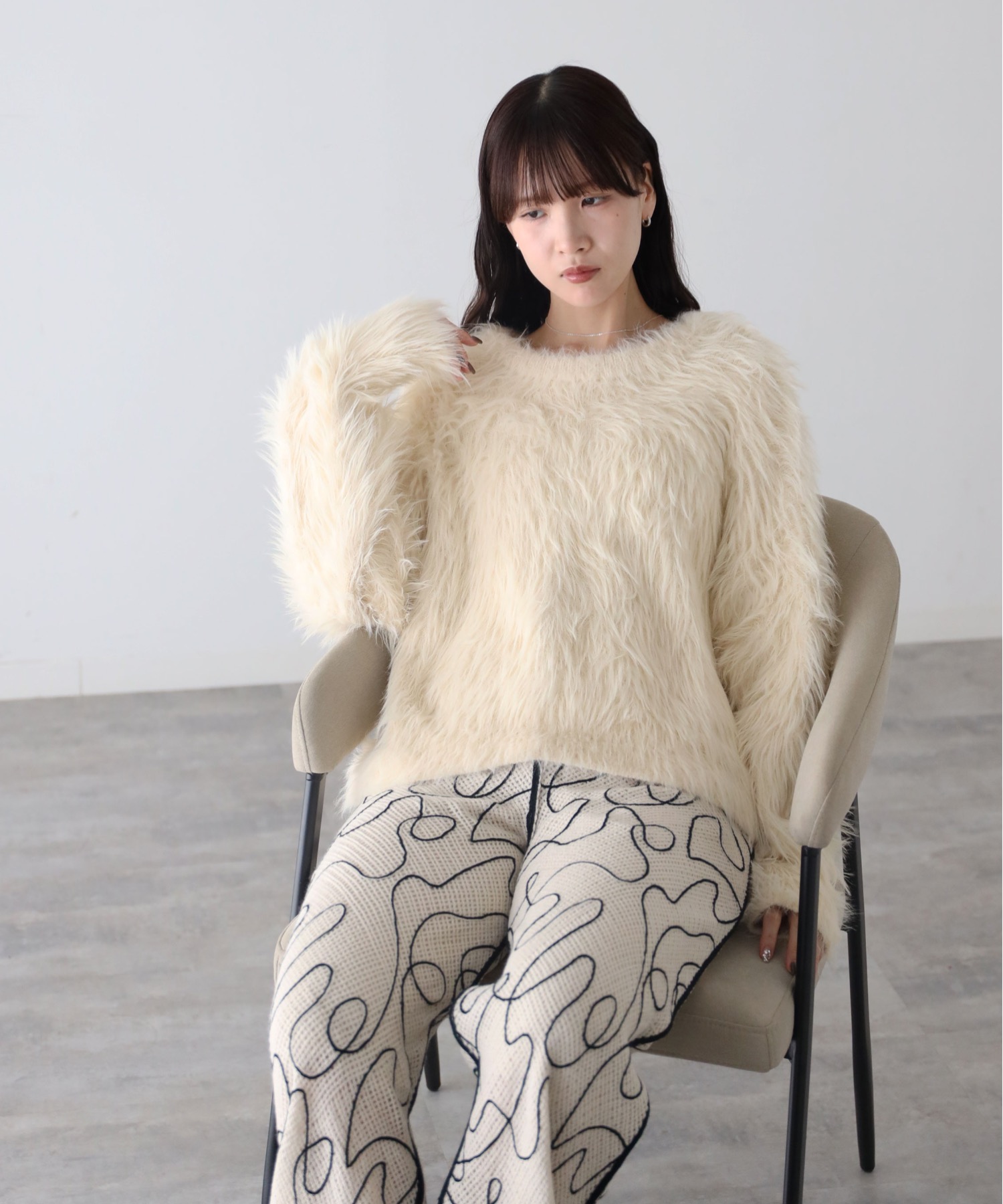 model：164cm. 着用サイズ：FREE
