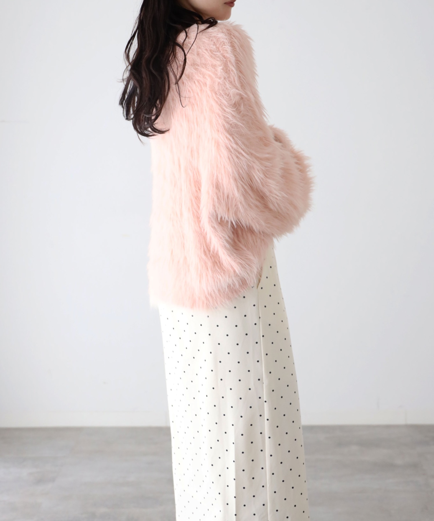 model：164cm. 着用サイズ：FREE