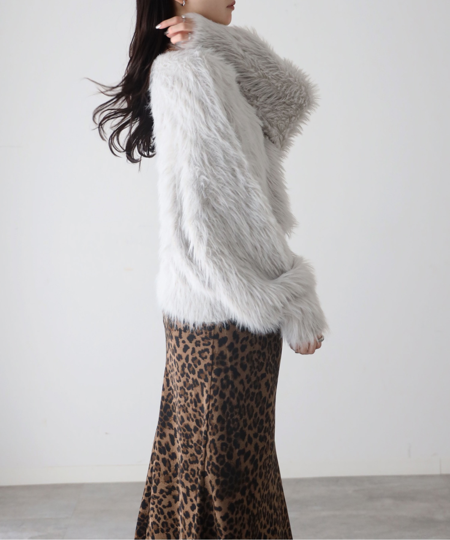 model：164cm. 着用サイズ：FREE