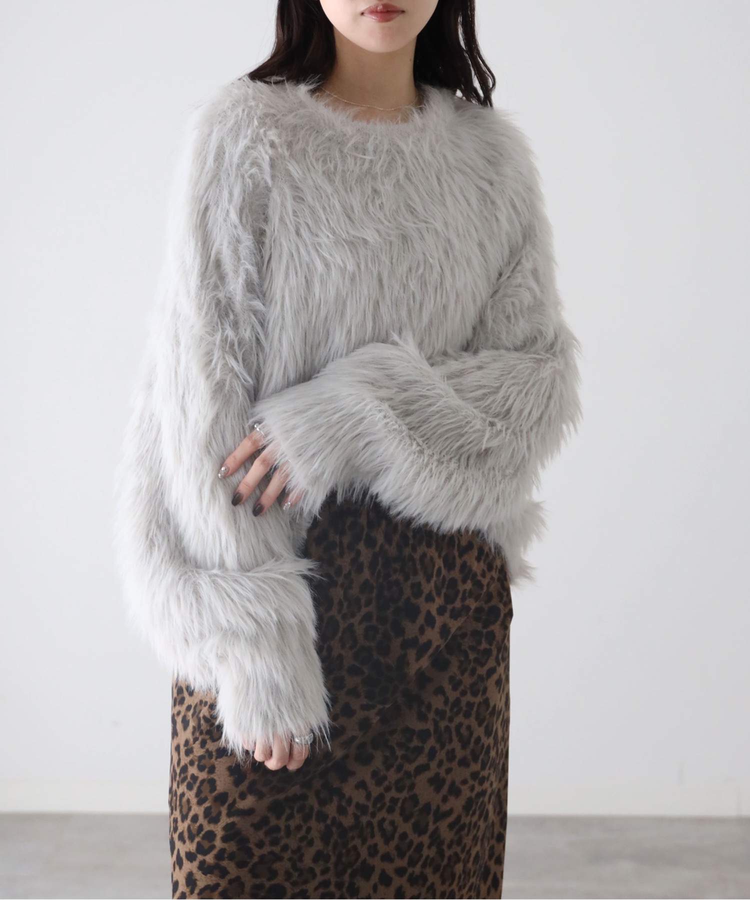 model：164cm. 着用サイズ：FREE