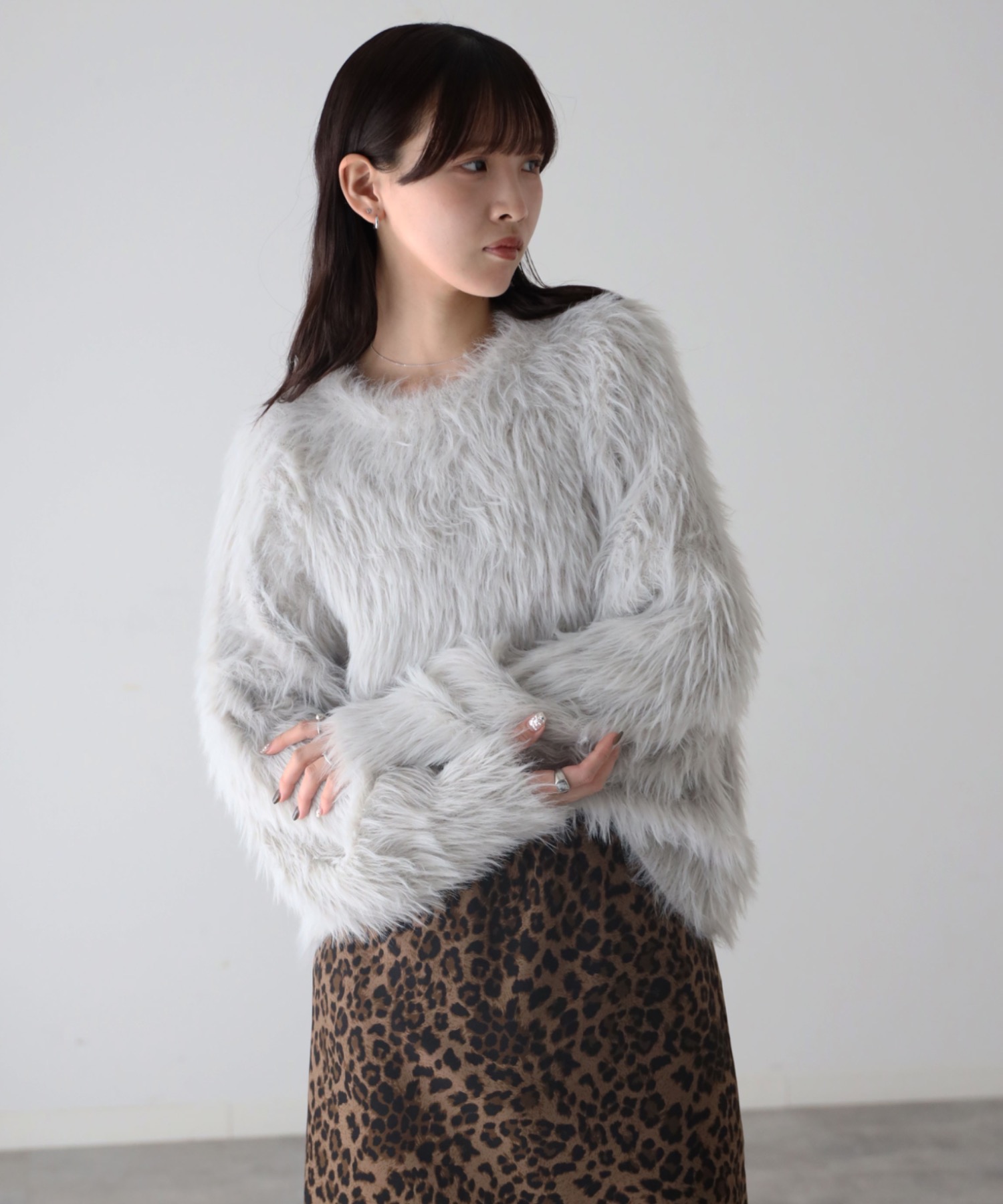 model：164cm. 着用サイズ：FREE