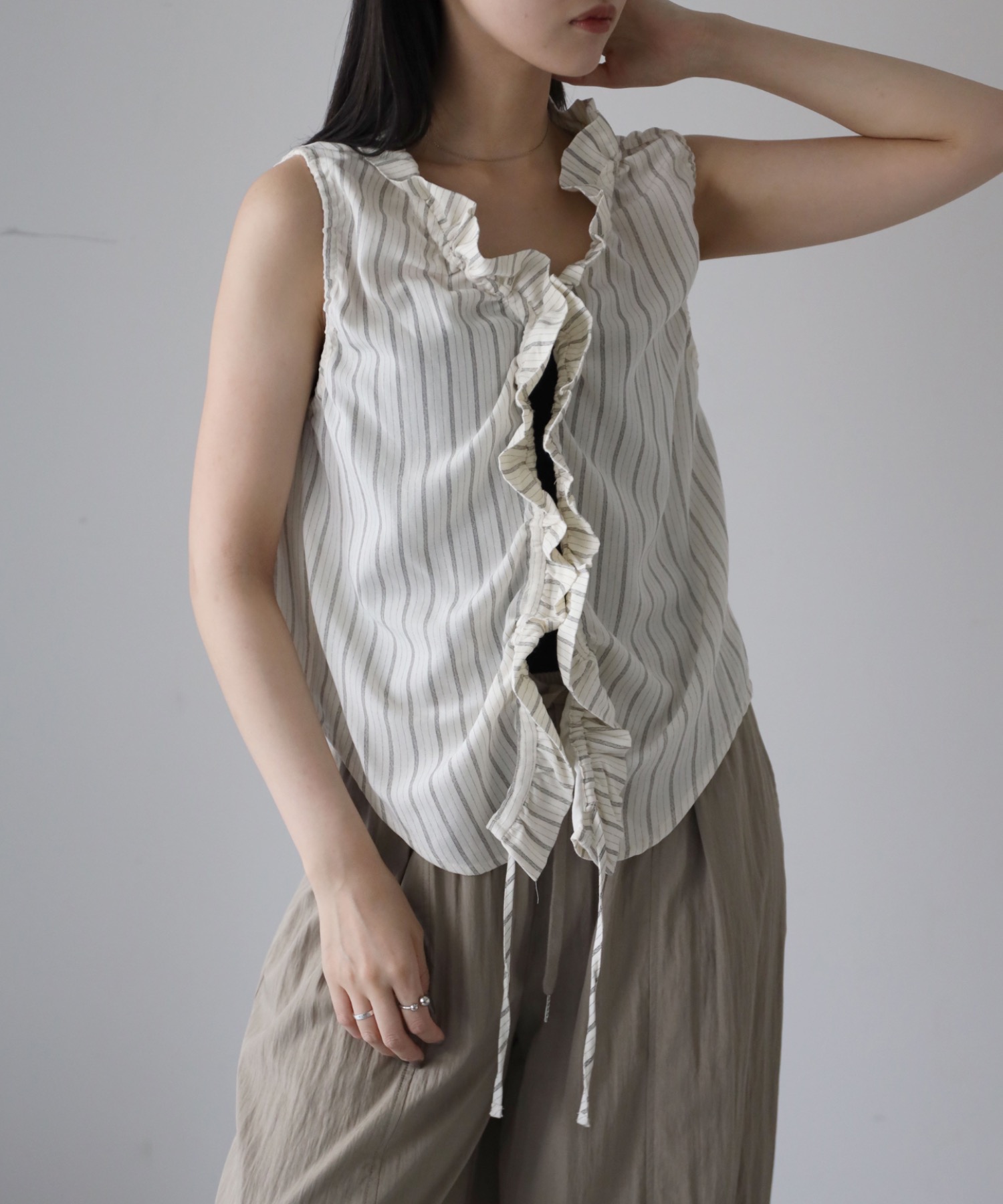model：164cm. 着用サイズ：FREE