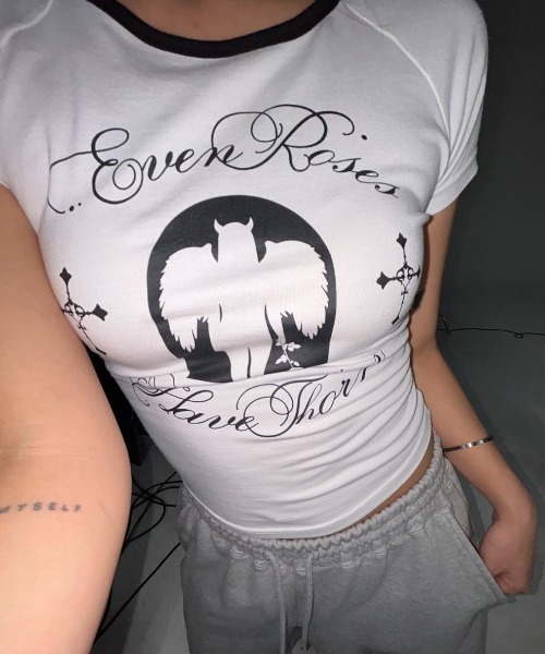 A'GEM/9 × .kom 『NIIER NOR/ニーアノア』BAD ANGEL SLIM TEE