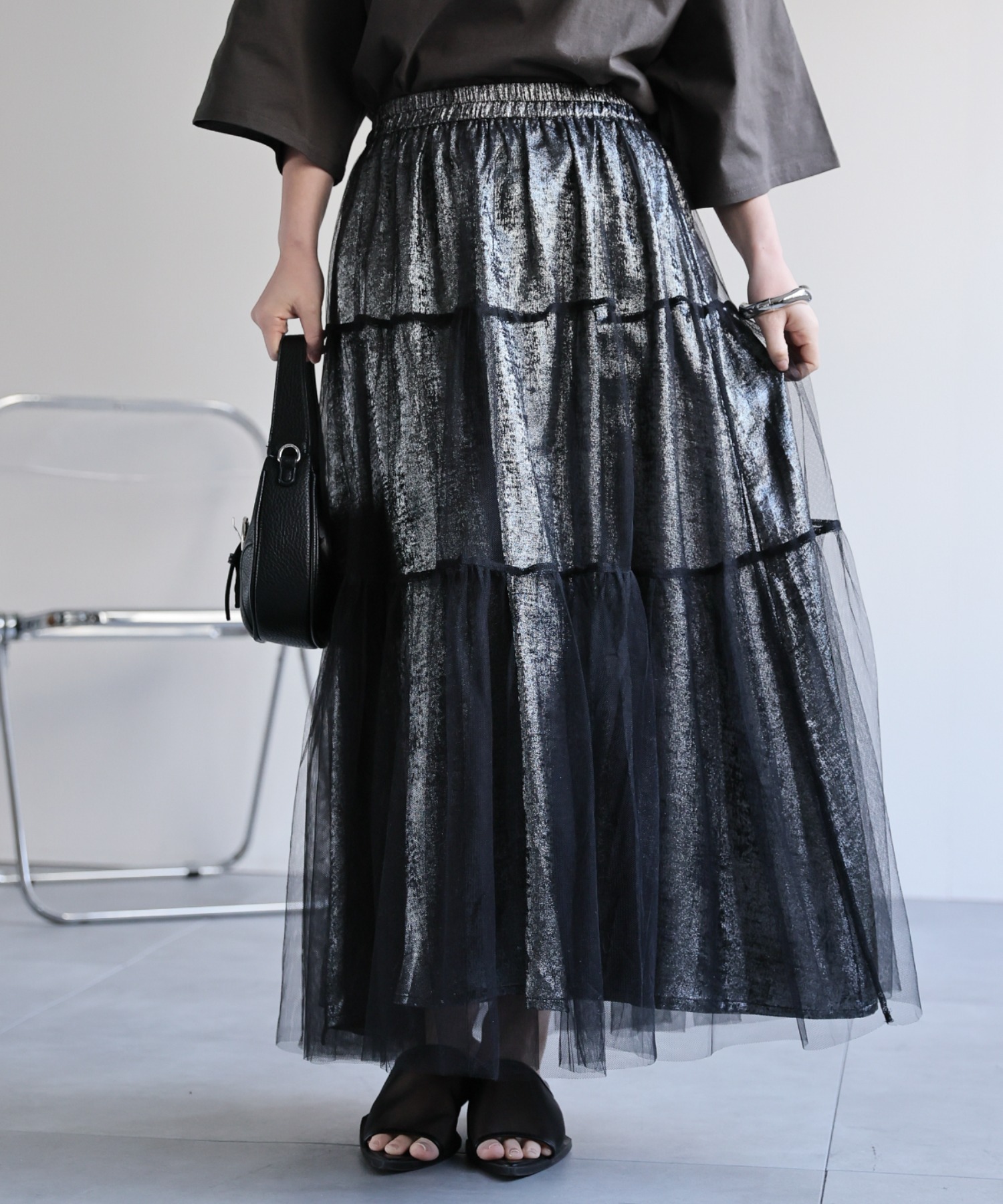 model：156cm 着用サイズ：FREE