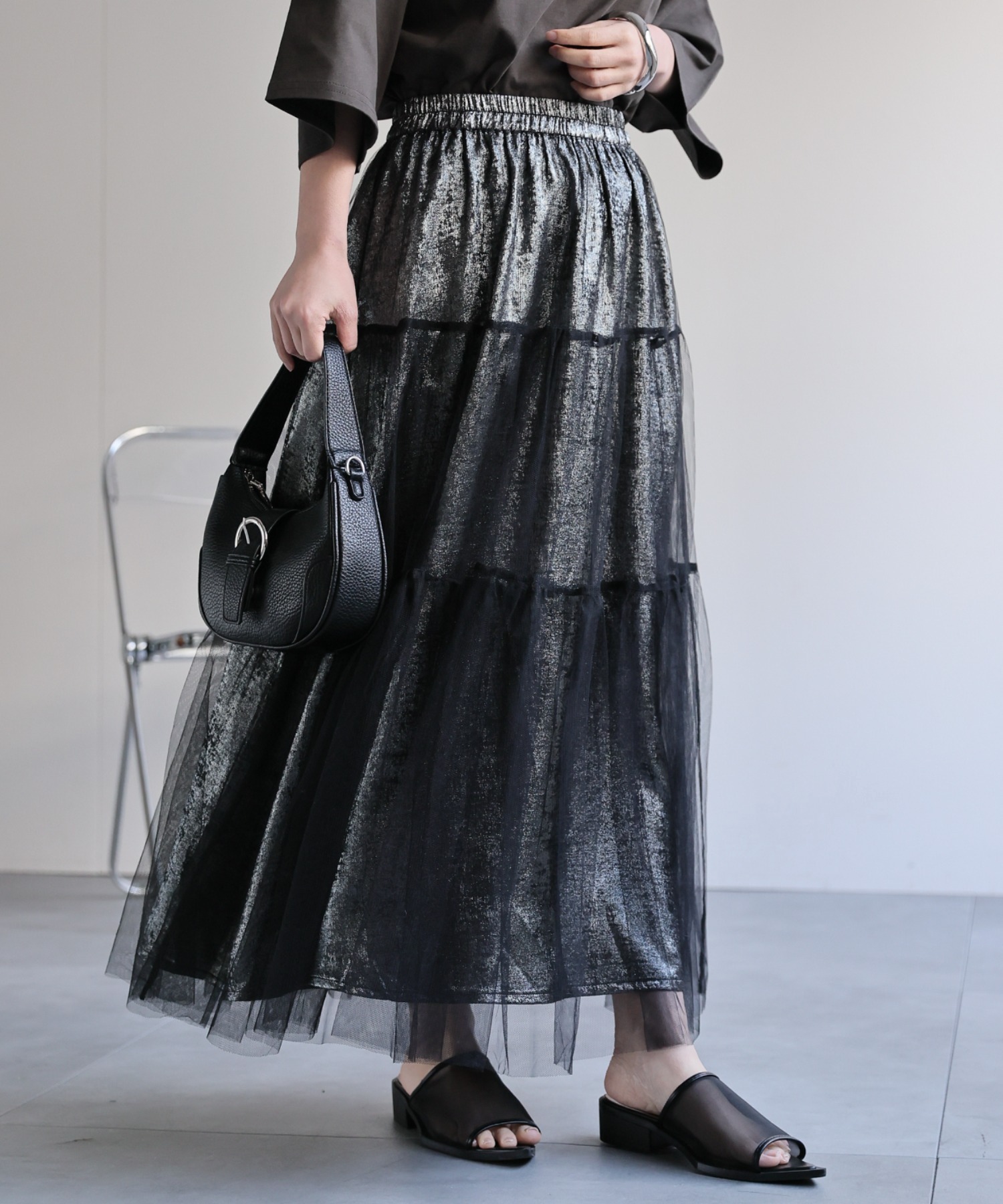 model：156cm 着用サイズ：FREE