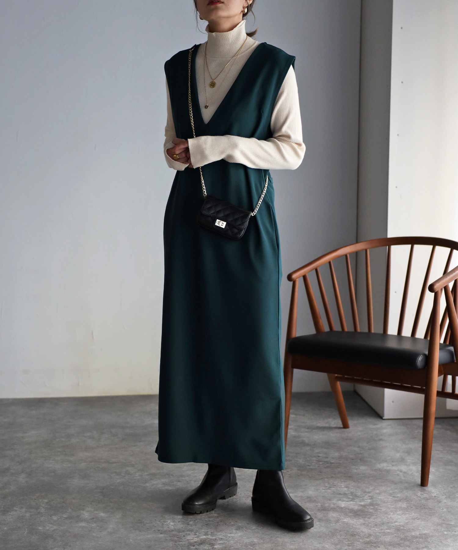 model：H158 着用サイズ：FREE