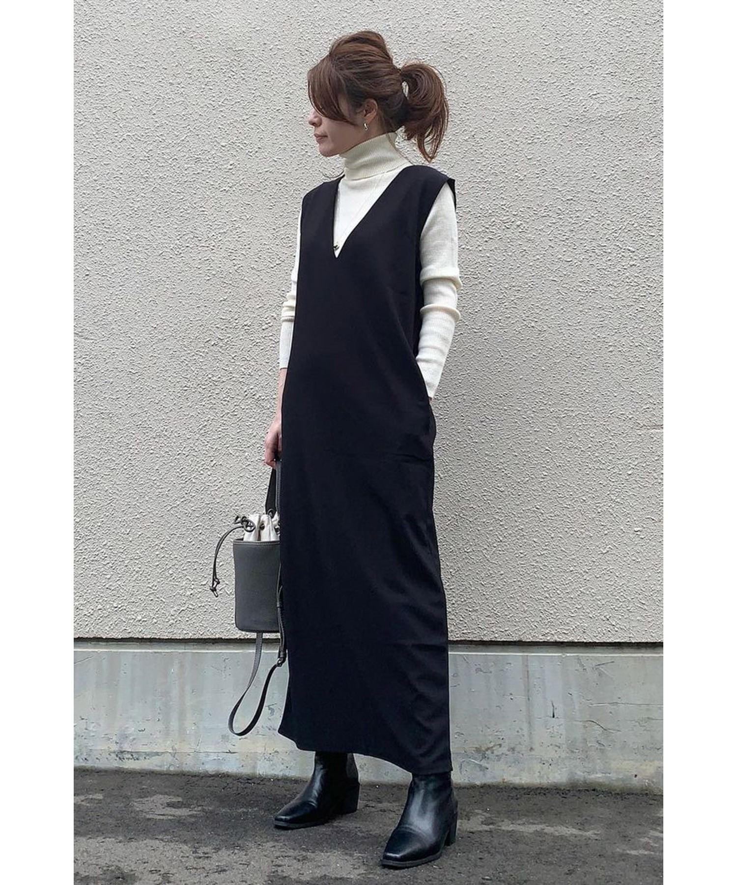 model：H158 着用サイズ：FREE