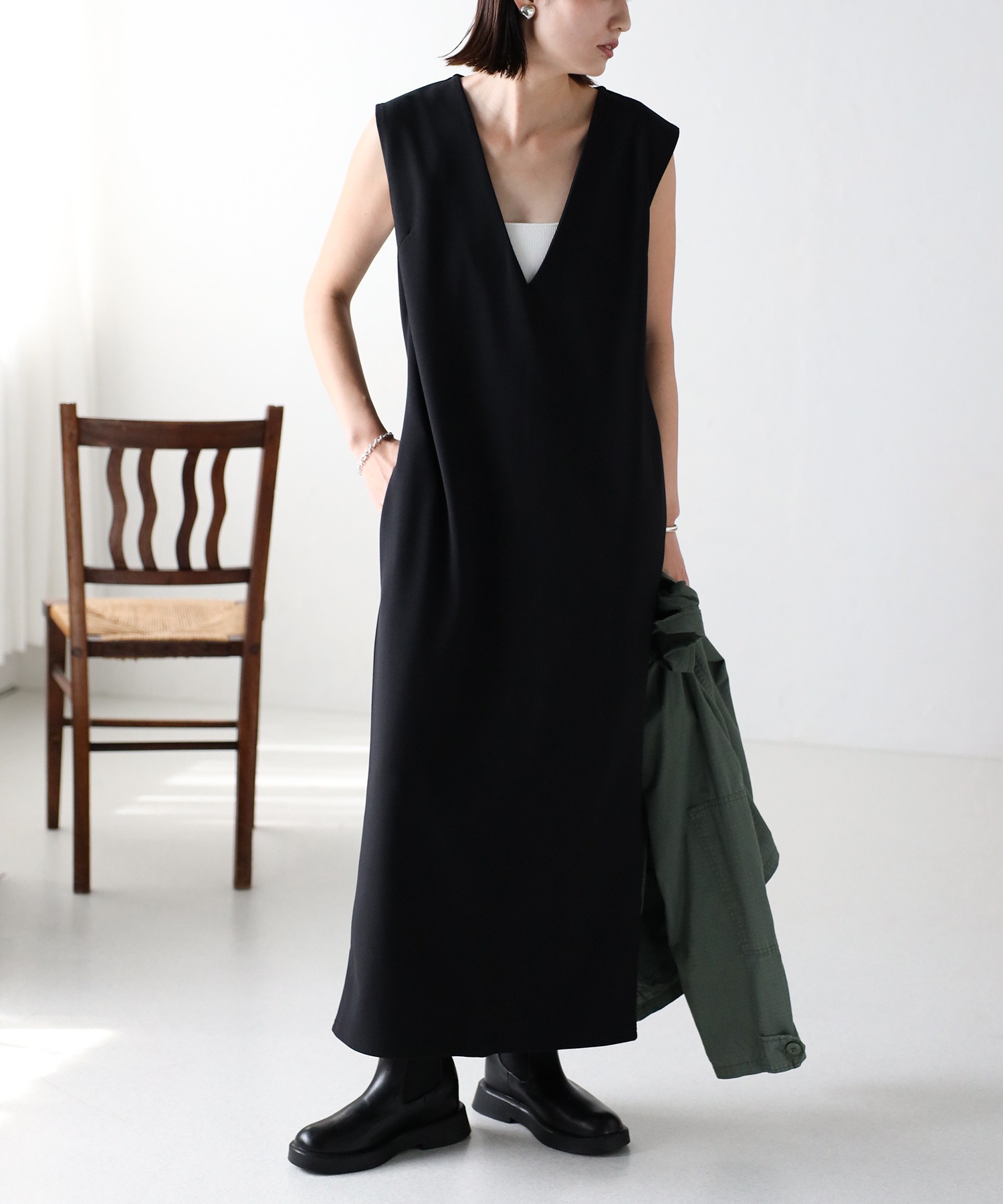 model：H158 着用サイズ：FREE
