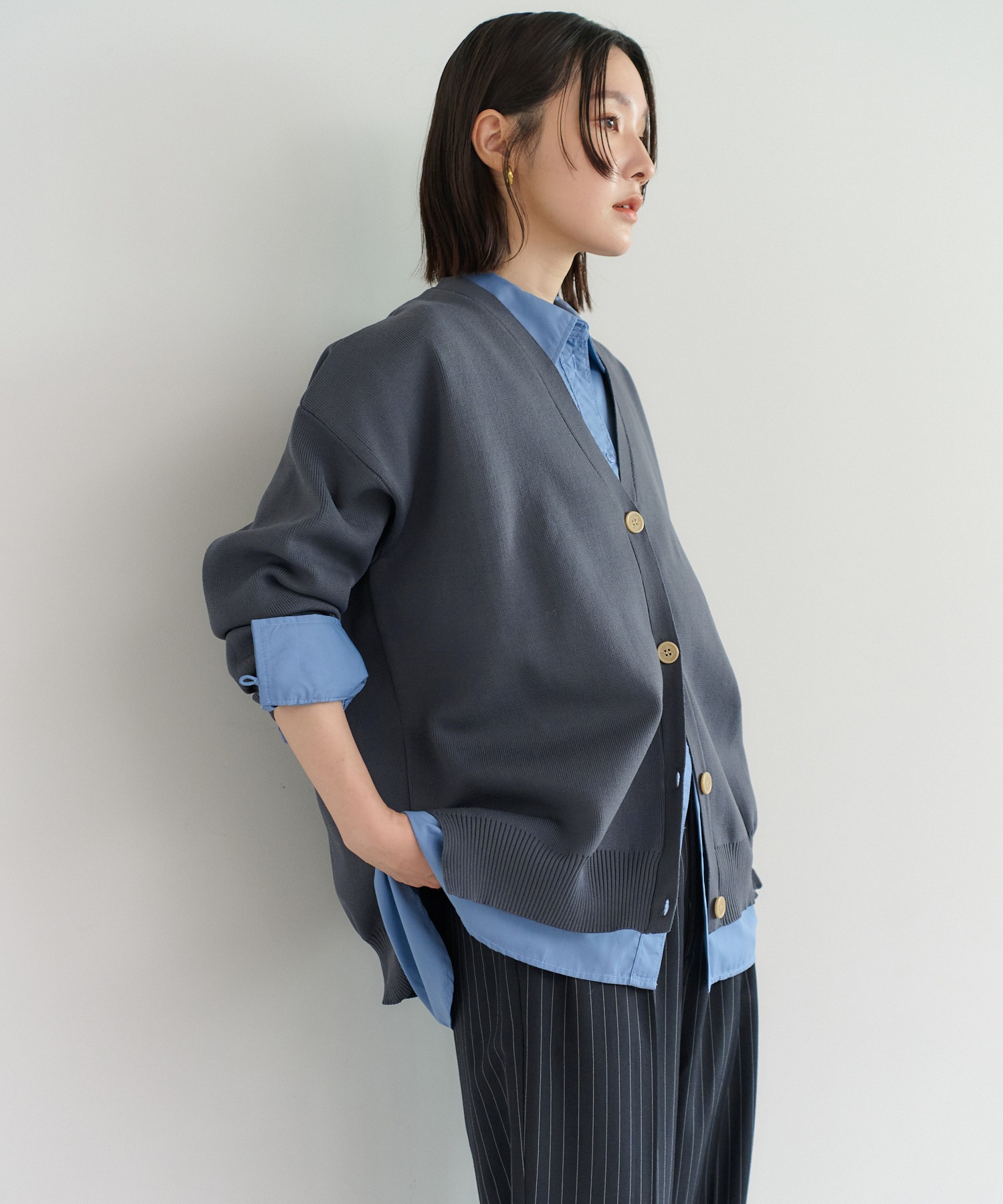 model：H163 着用サイズ：FREE