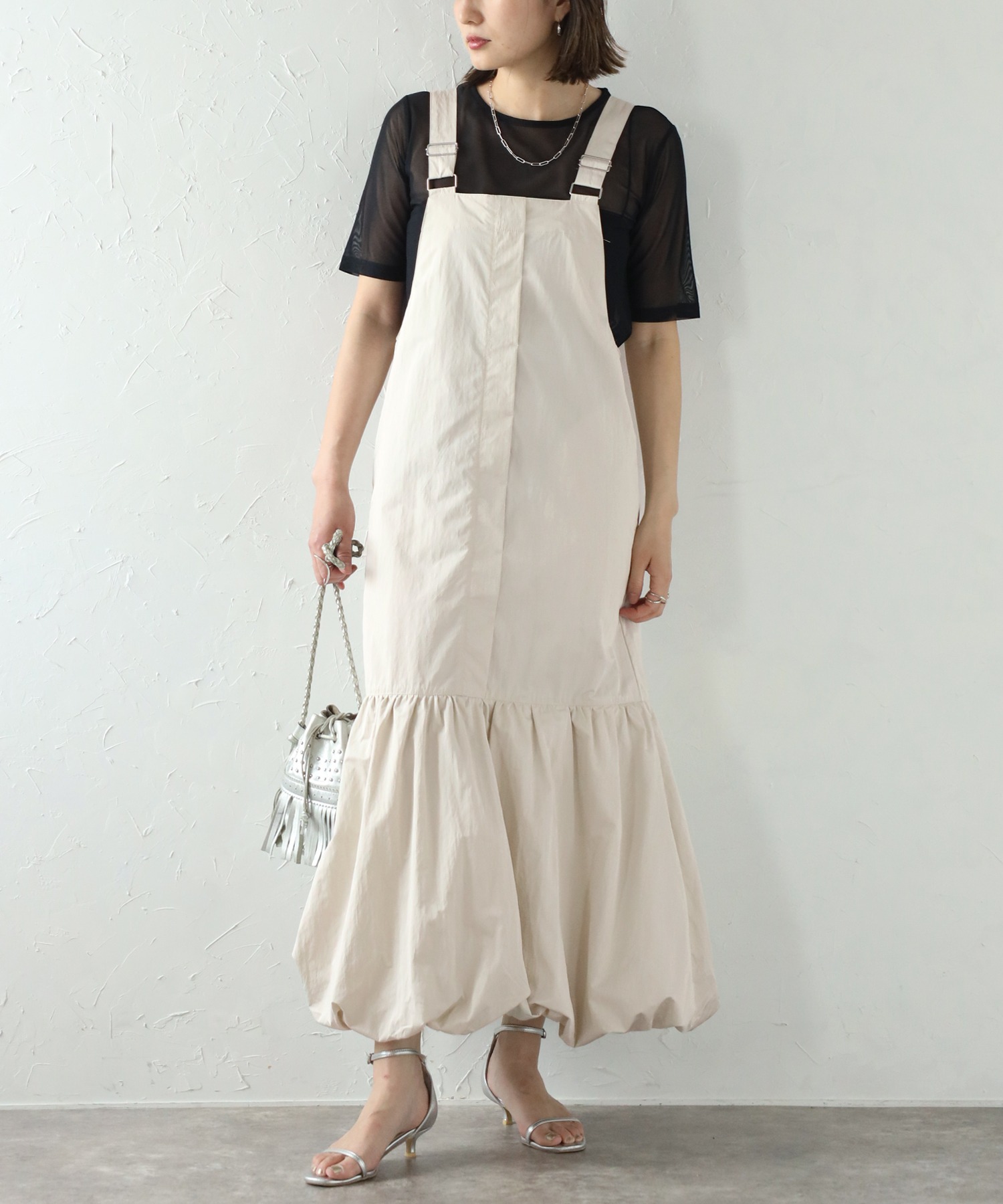 model：H158 着用サイズ：FREE