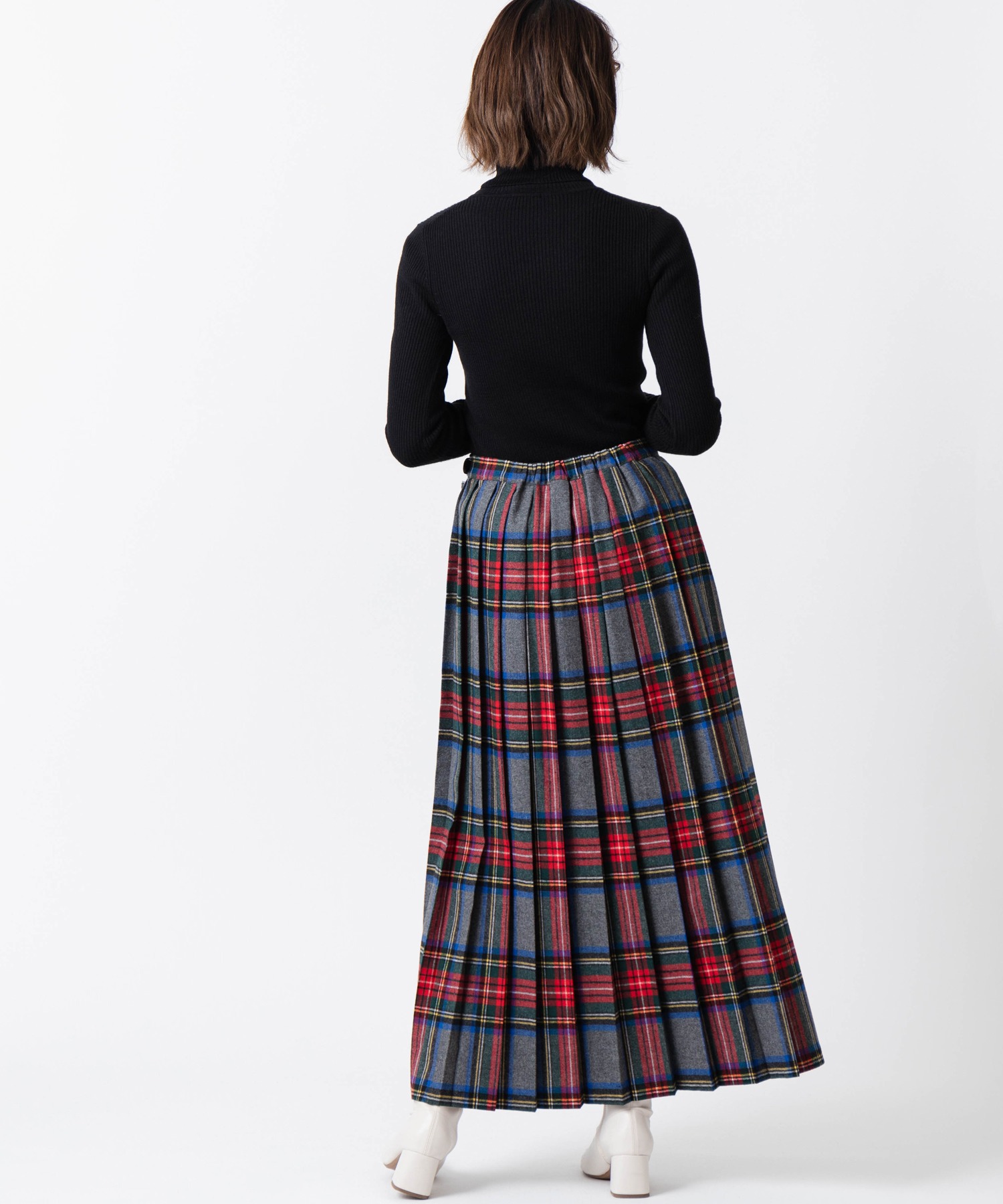 【美品】O'NEIL of DUBLINウールキルトスカート⭐︎マキシ丈90cm O'Neil of Dublin キルトスカート マキシ 90cm 【公式通販】