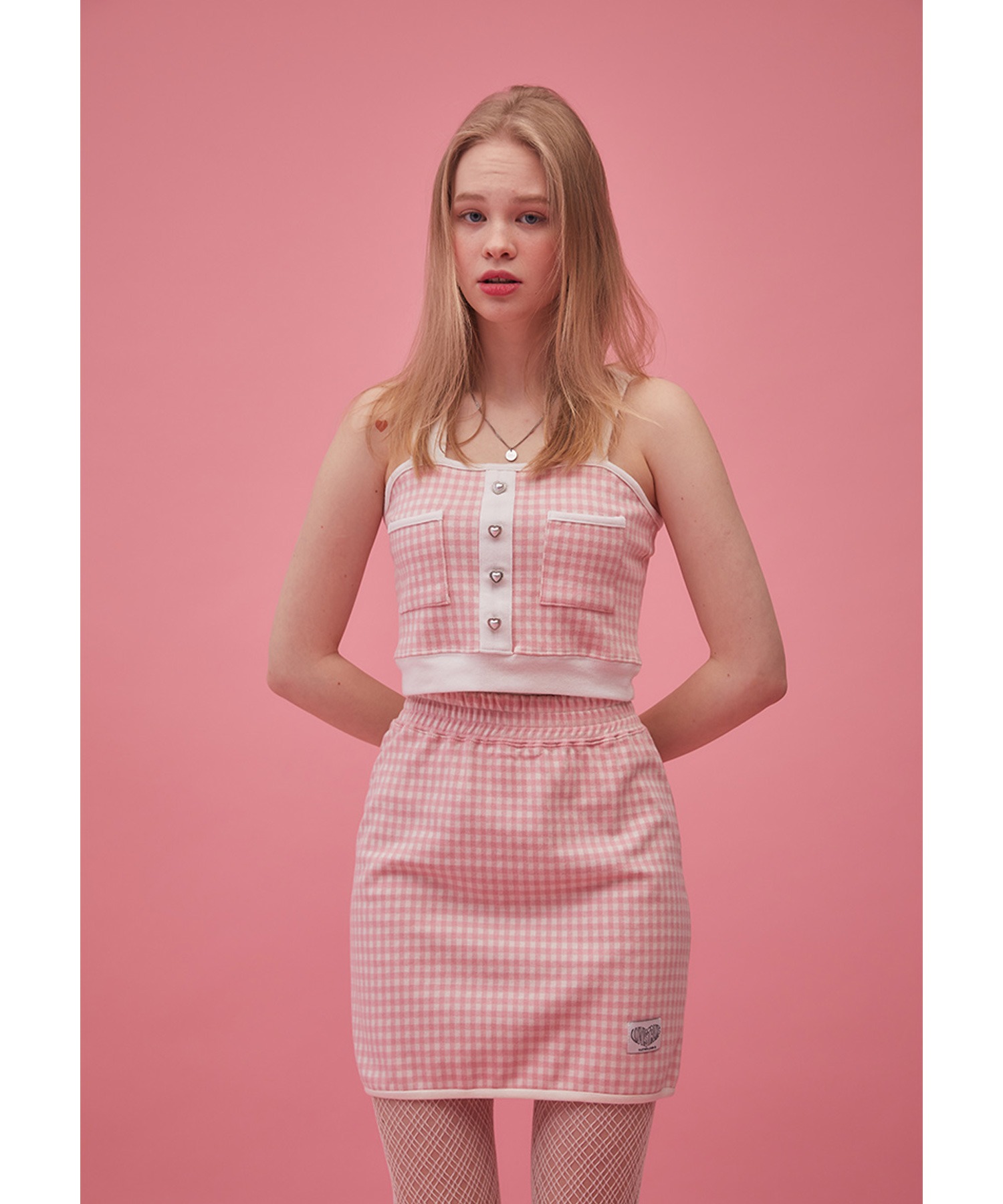 DIOR チェックスカート　ピンク　新品タグ付き LUV IS TRUE/ラブ イズ トゥルー』GR CHECK SKIRT /チェック柄 ミニ