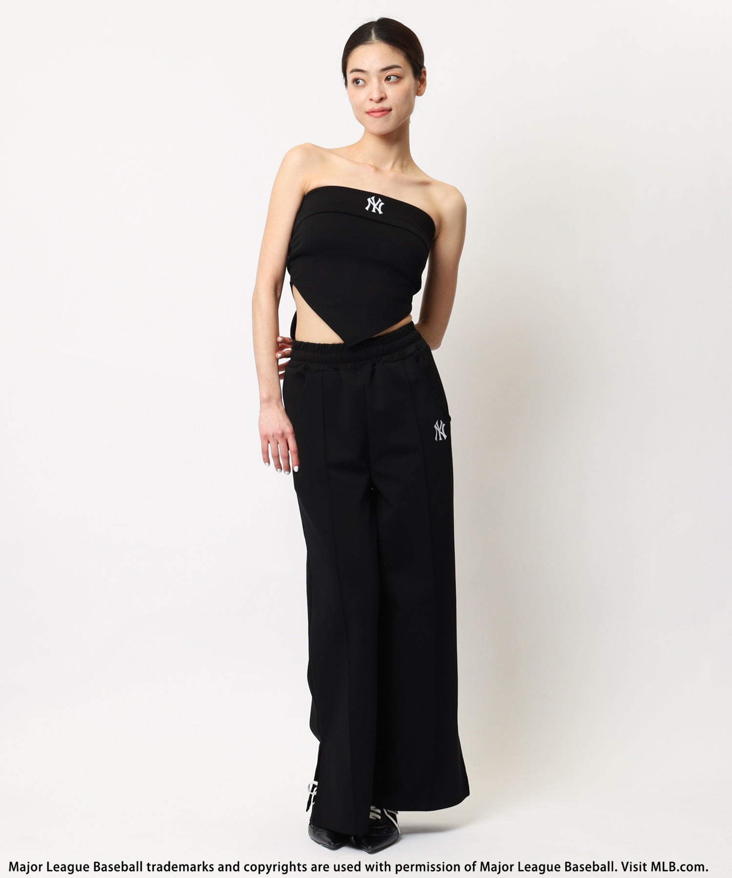 ★新作セール♪★MAC DUGGALストラップレスボウフロントガウン★ BLACK BY MOUSSY | side gather long dress (ワンピース(ミニ