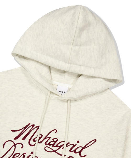 mahagrid/マハグリッド』 LETTER INK LOGO HOODIE/レタリングデザイン 