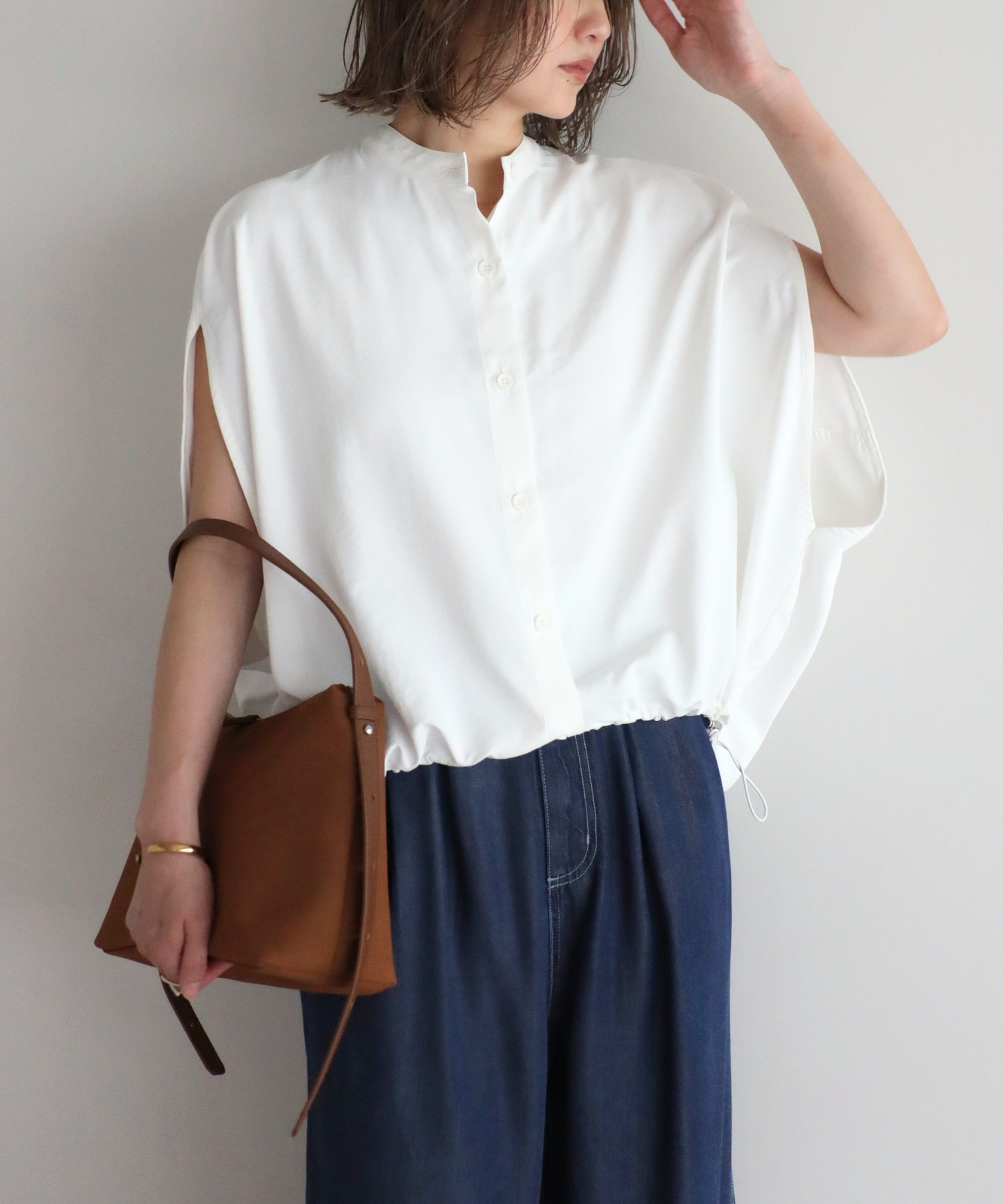 model：H158 着用サイズ：FREE