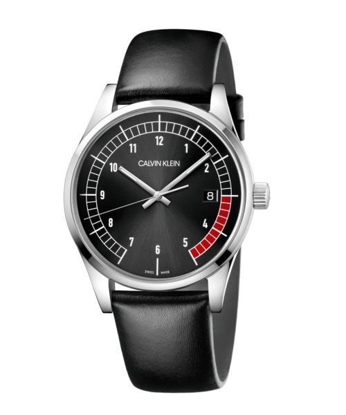 カルバンクライン Calvin Klein 腕時計 Completion 国産品 コンプリーション Race 3針 レース シルバーｘブラック