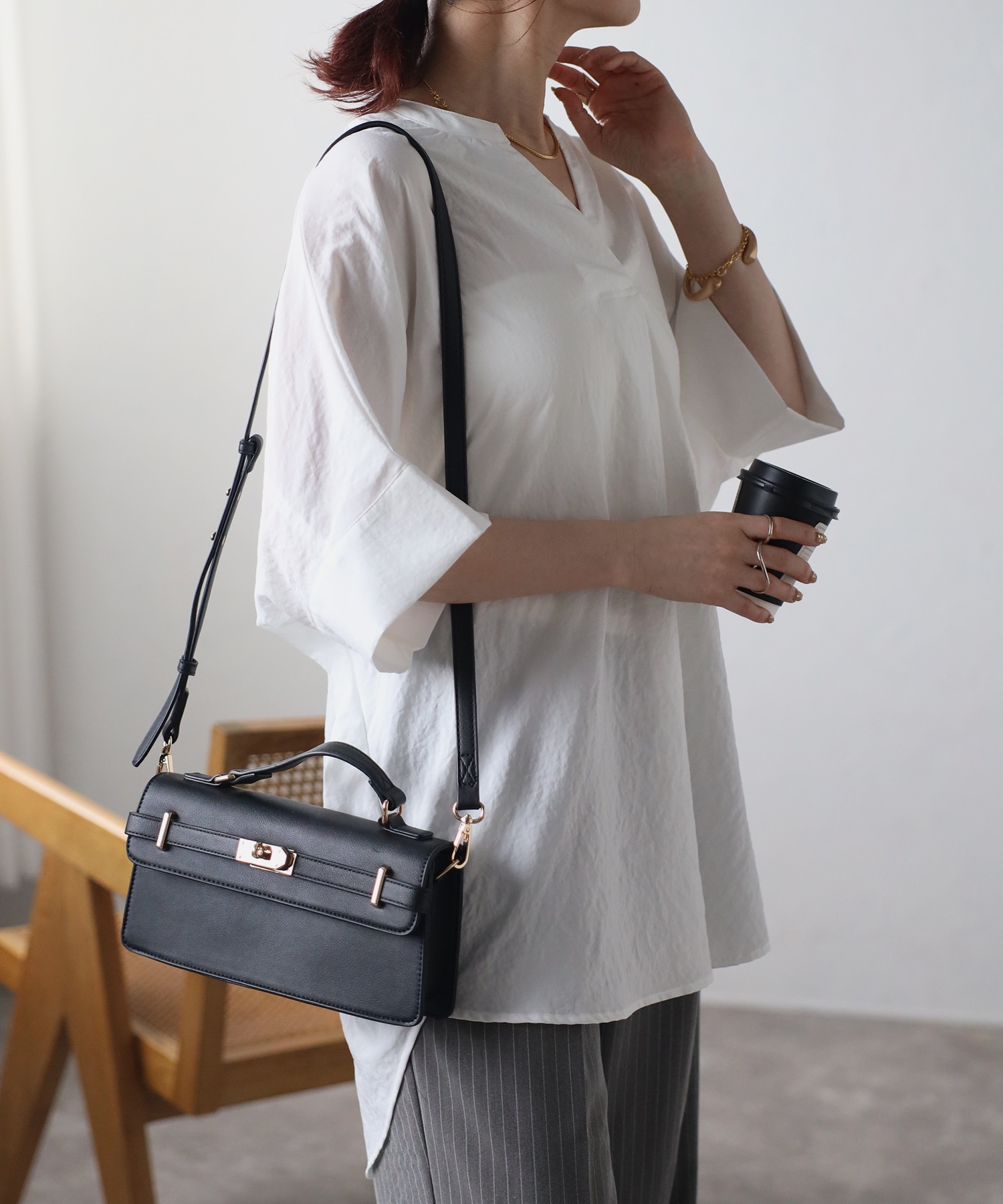 model:H158 着用サイズ：FREE
