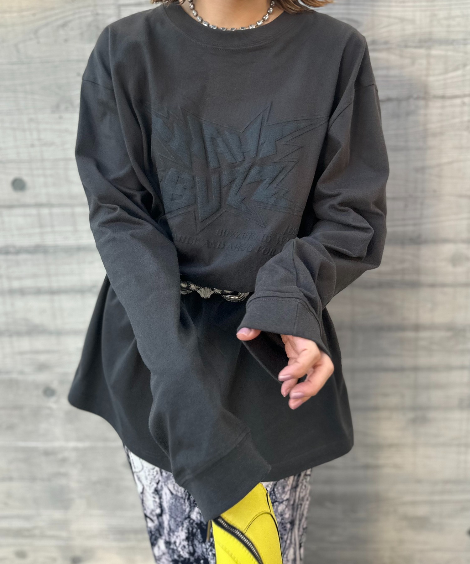 スミクロ
model:154cm 着用サイズ:XL