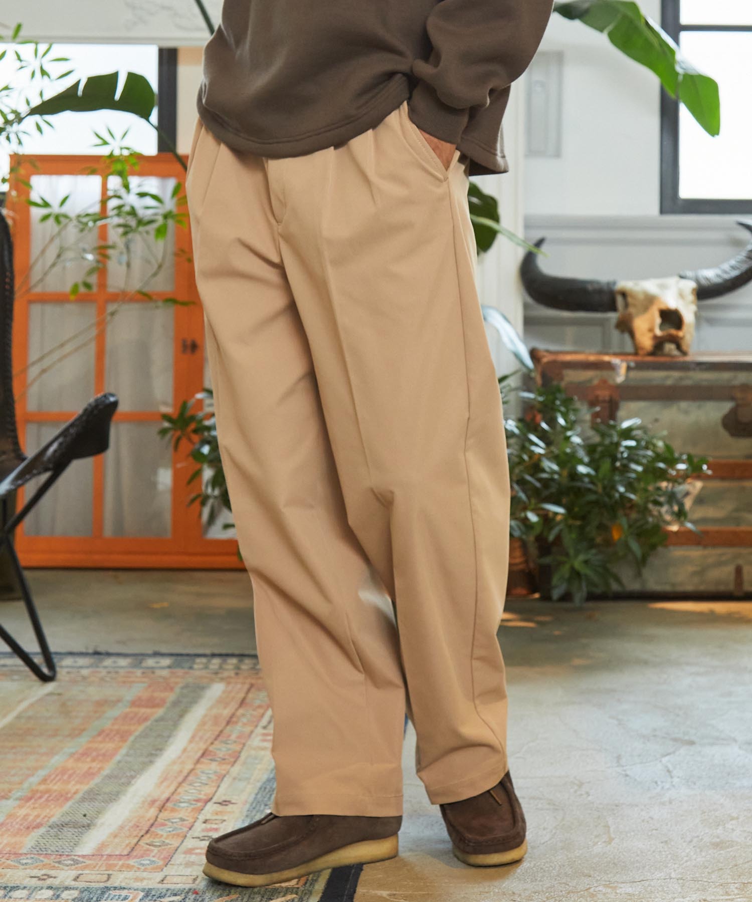 セットアップ対応】マルチファンクショナル ツータック ワイド